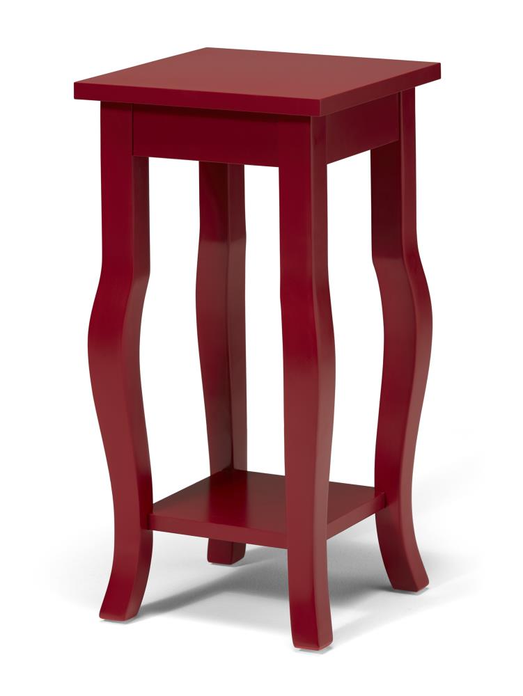 red and black end tables