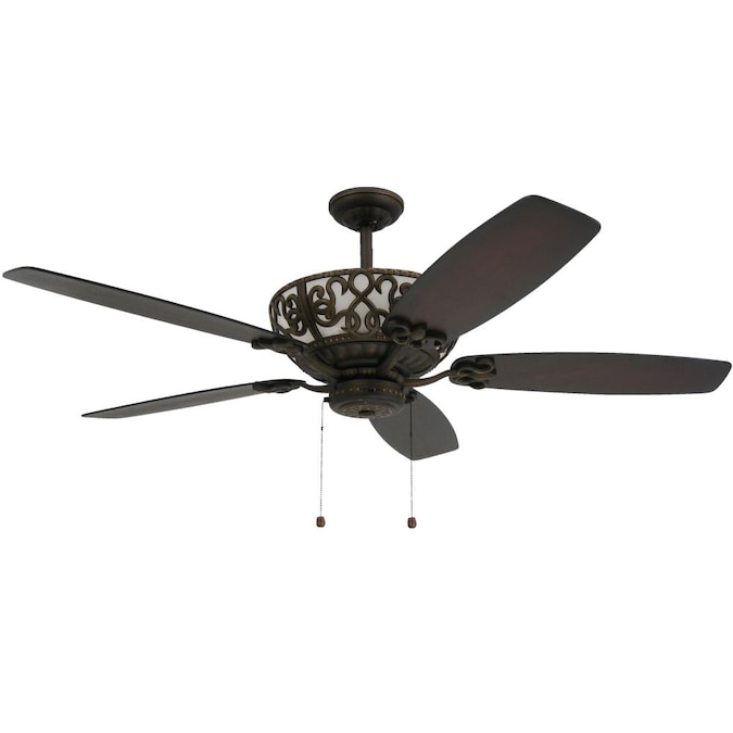 Rubbed Bronze Indoor Ceiling Fan, Ceiling Fan With Uplight Only