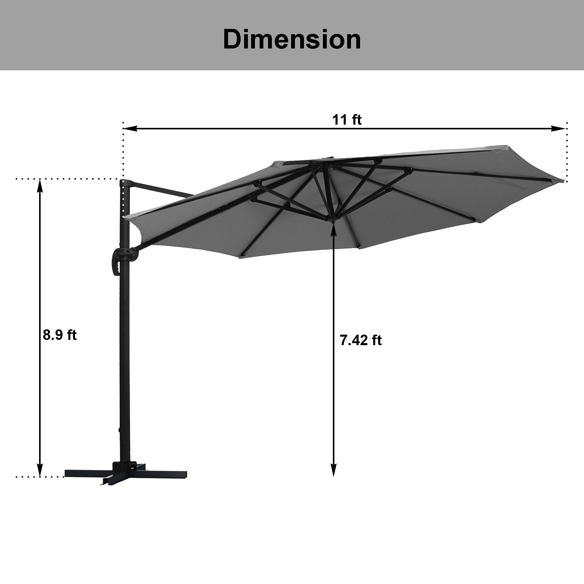 CASAINC WF-SM-350GY-LED Umbrellas-2 - View #8