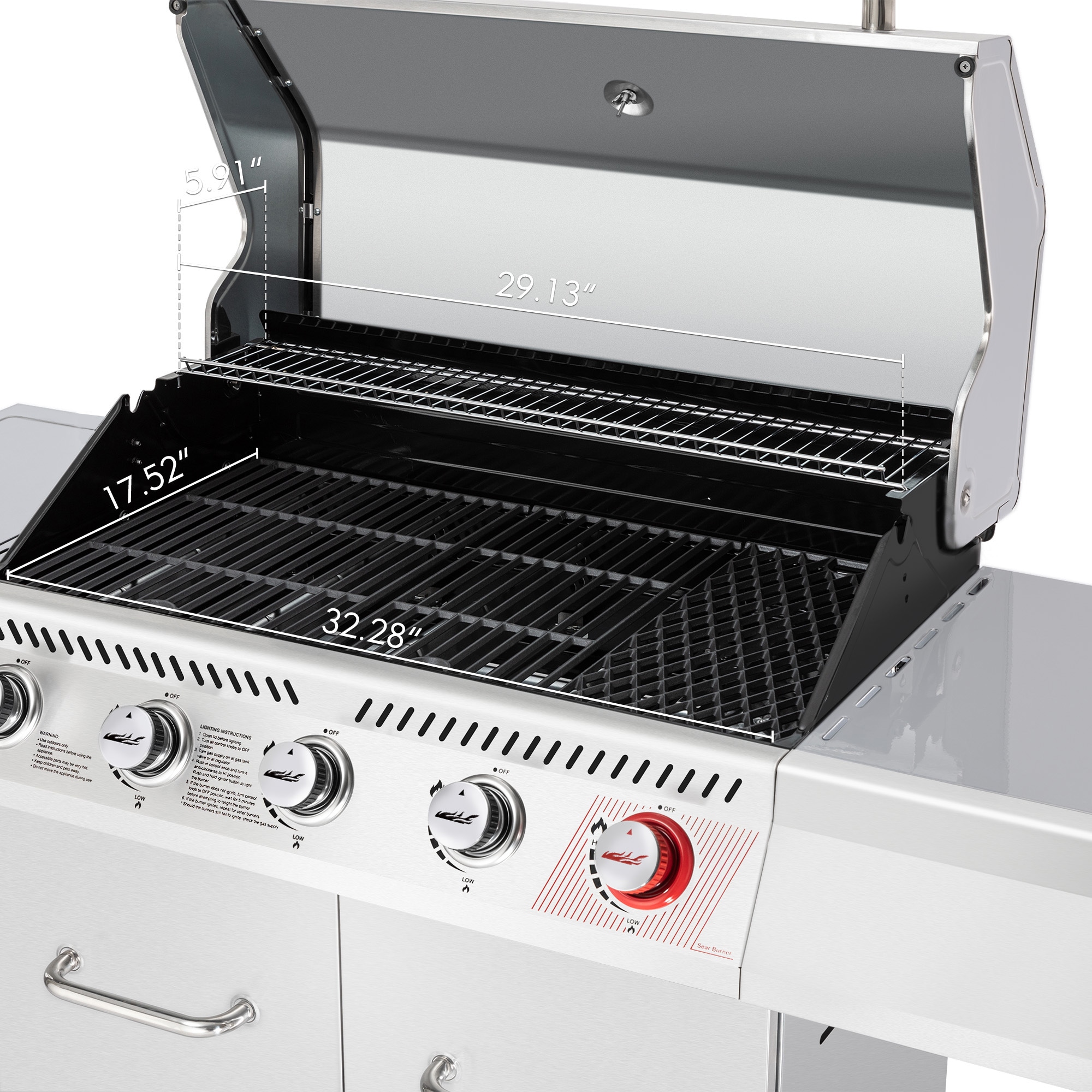 Royal Gourmet GA5404S Gas-Grill - View #18