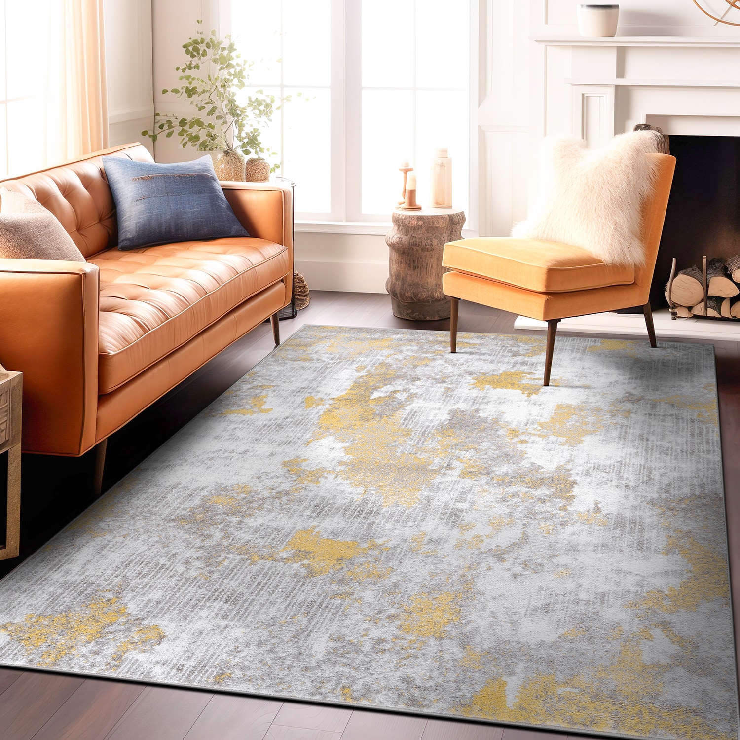 World Rug Gallery 934YELLOW8X10 rugs - View #2