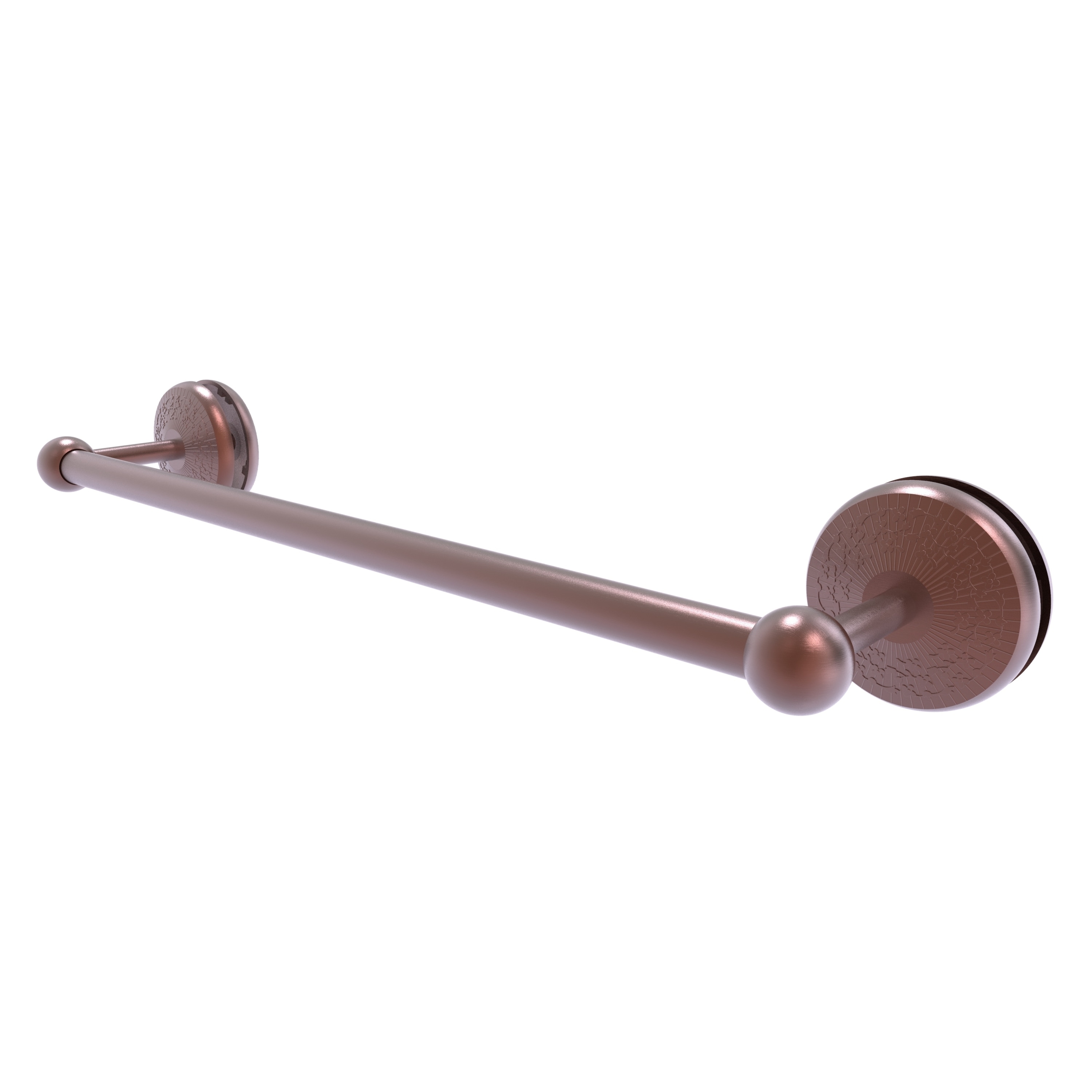 Allied Brass MC-41-SM-18-CA Monte Carlo 18-in Antique Copper Wall mount Single Towel Bar