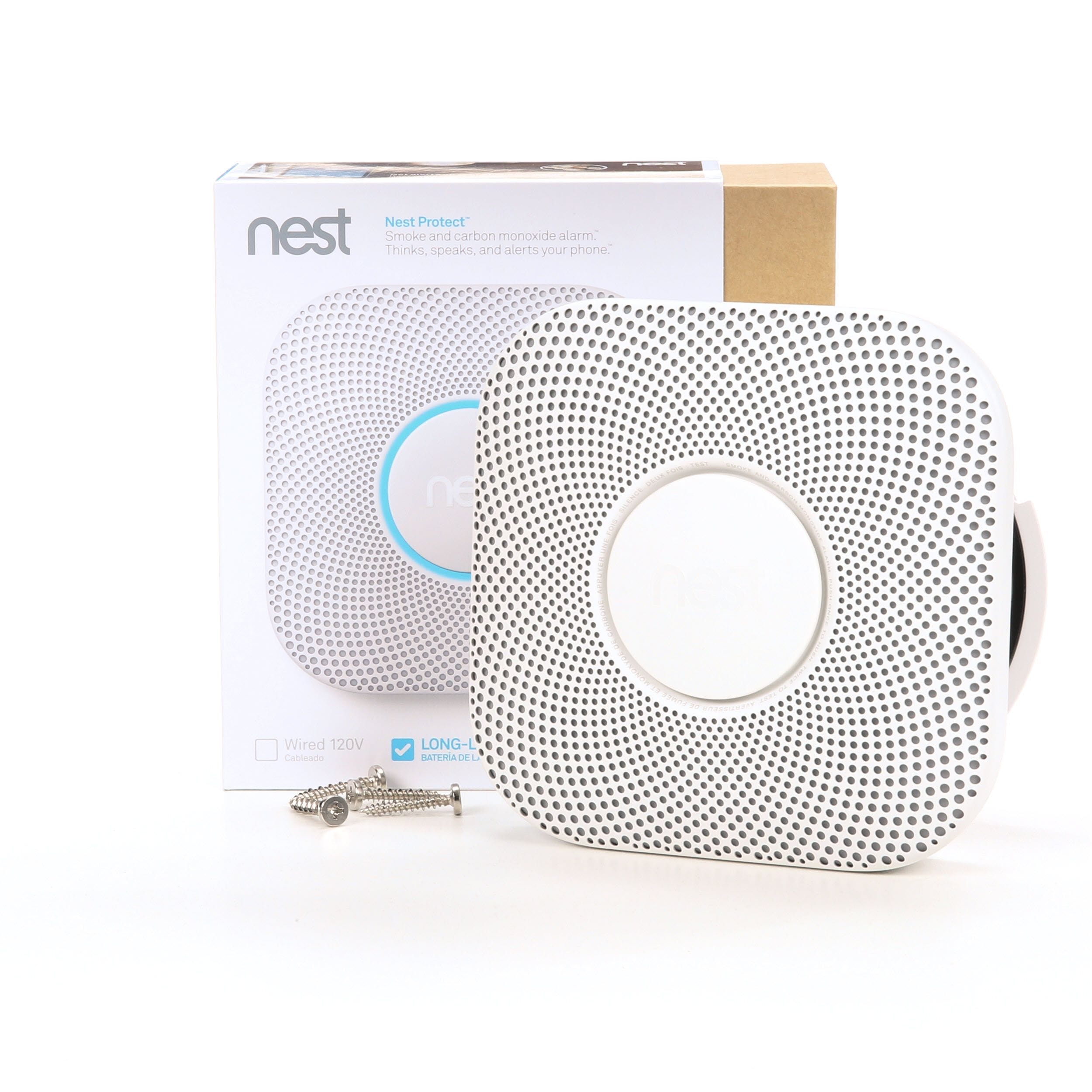 Long-Life Battery -Brand new Nest Protect Smoke and Carbon Monoxide Alarm