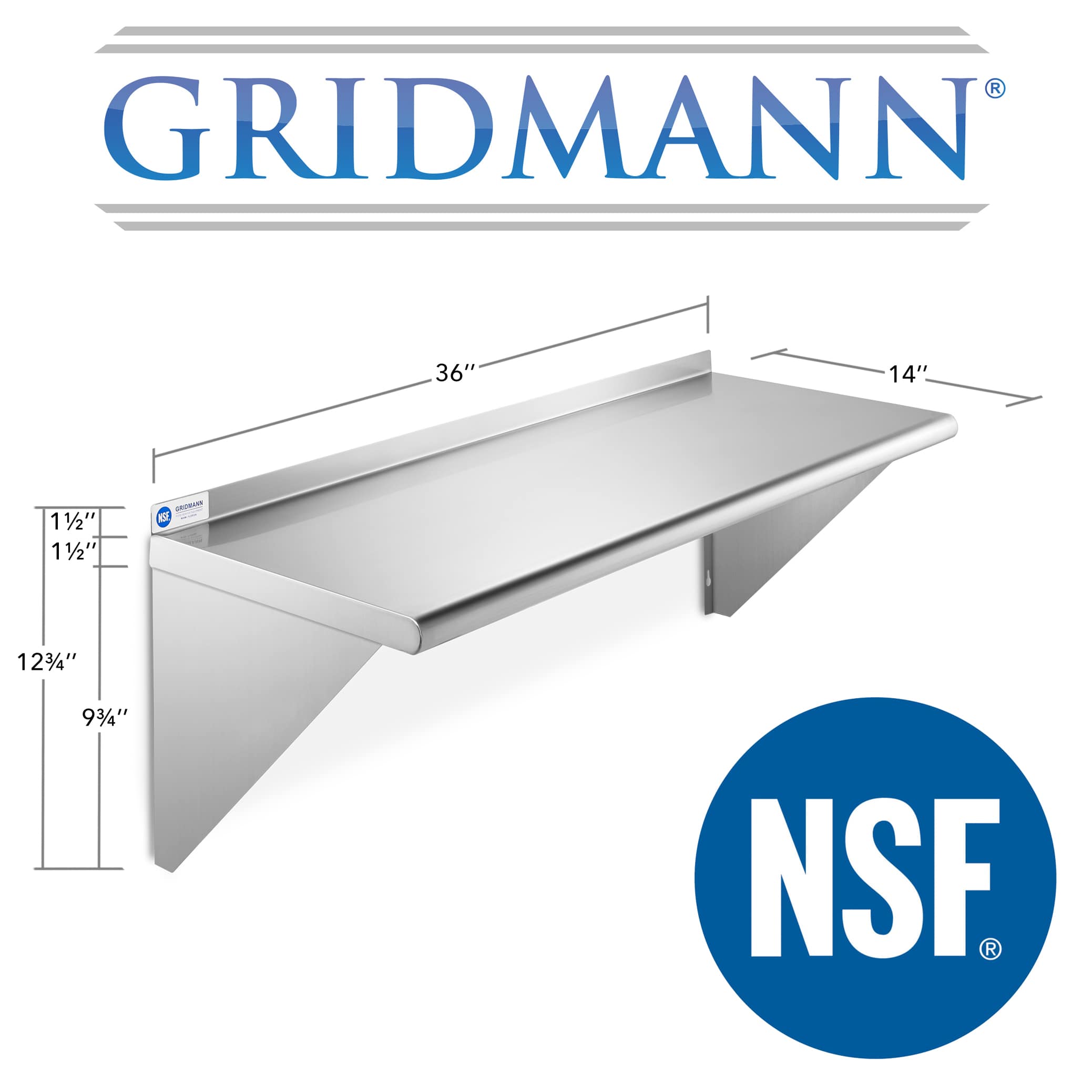 GRIDMANN GR44-SH1436. Wall-Mounted-Shelving - View #5