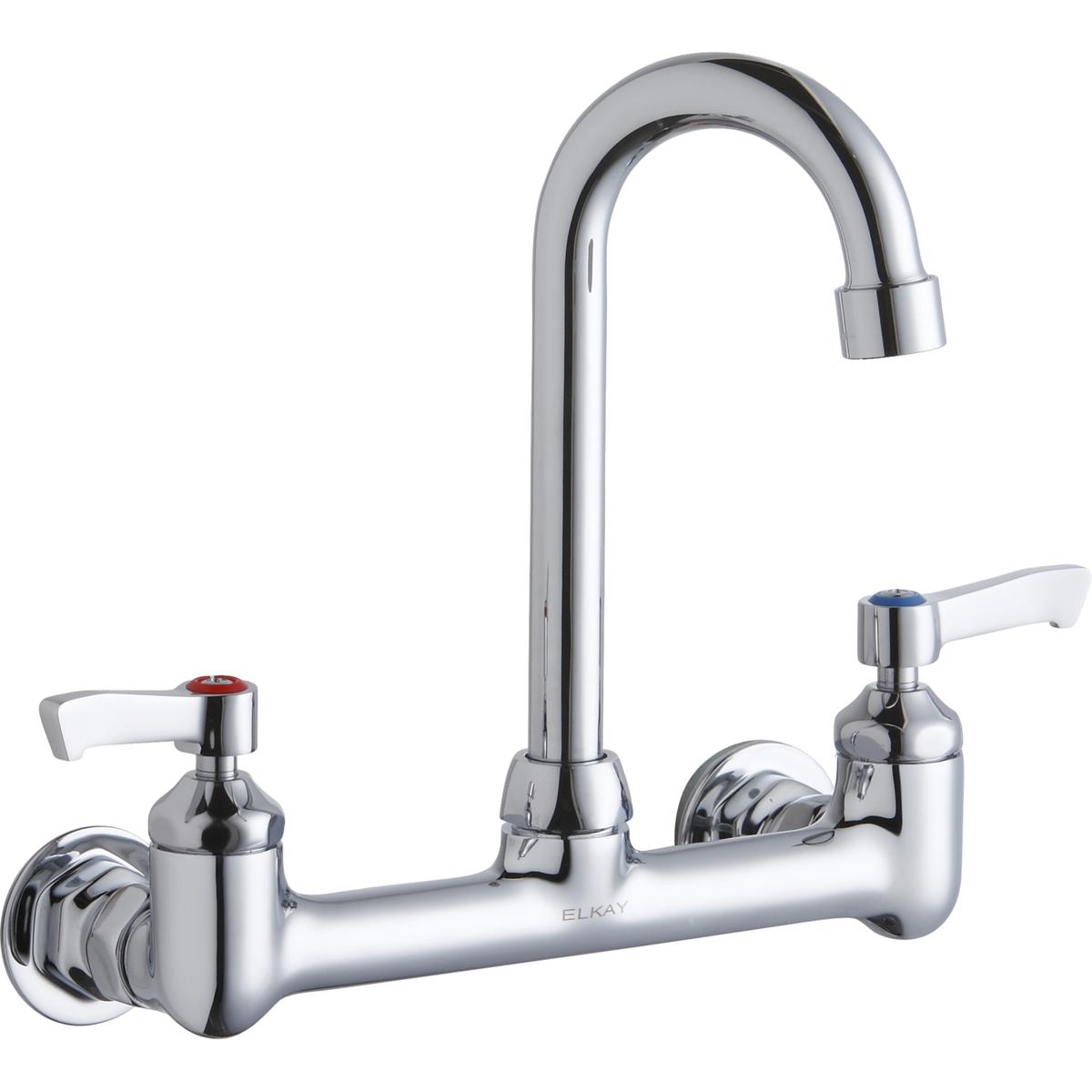 Elkay LK940GN04L2H Chrome 2-handle Wall-mount Utility Faucet