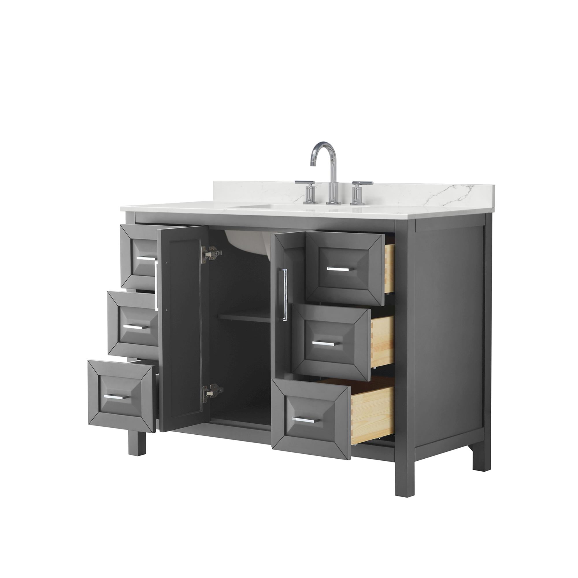 Wyndham Collection WCV252548SKGGTUS3MXX Bath-Vanity-Combo - View #2