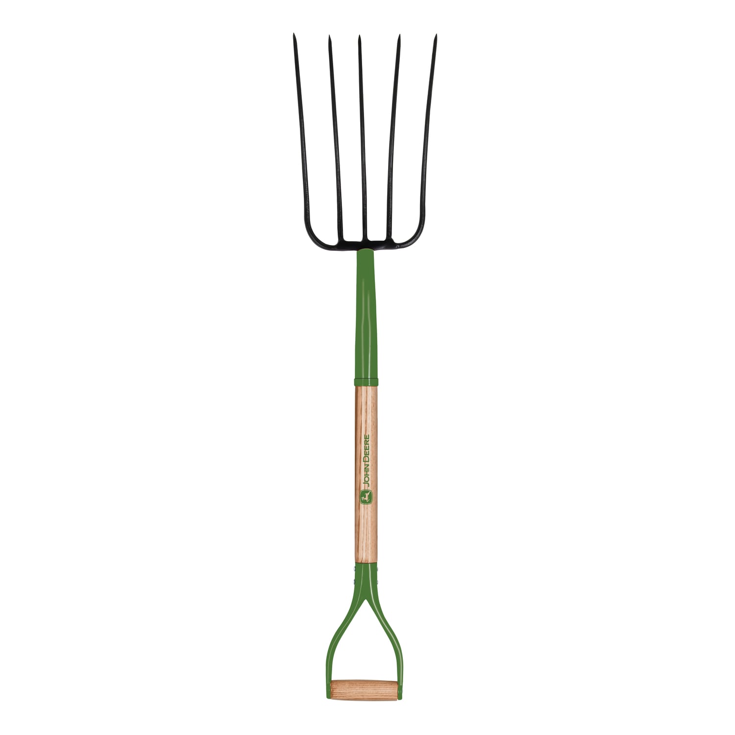 M-D BUILDING PRODUCTS John Deere 5 Tine Steel Compost Fork 36 in. Wood Handle