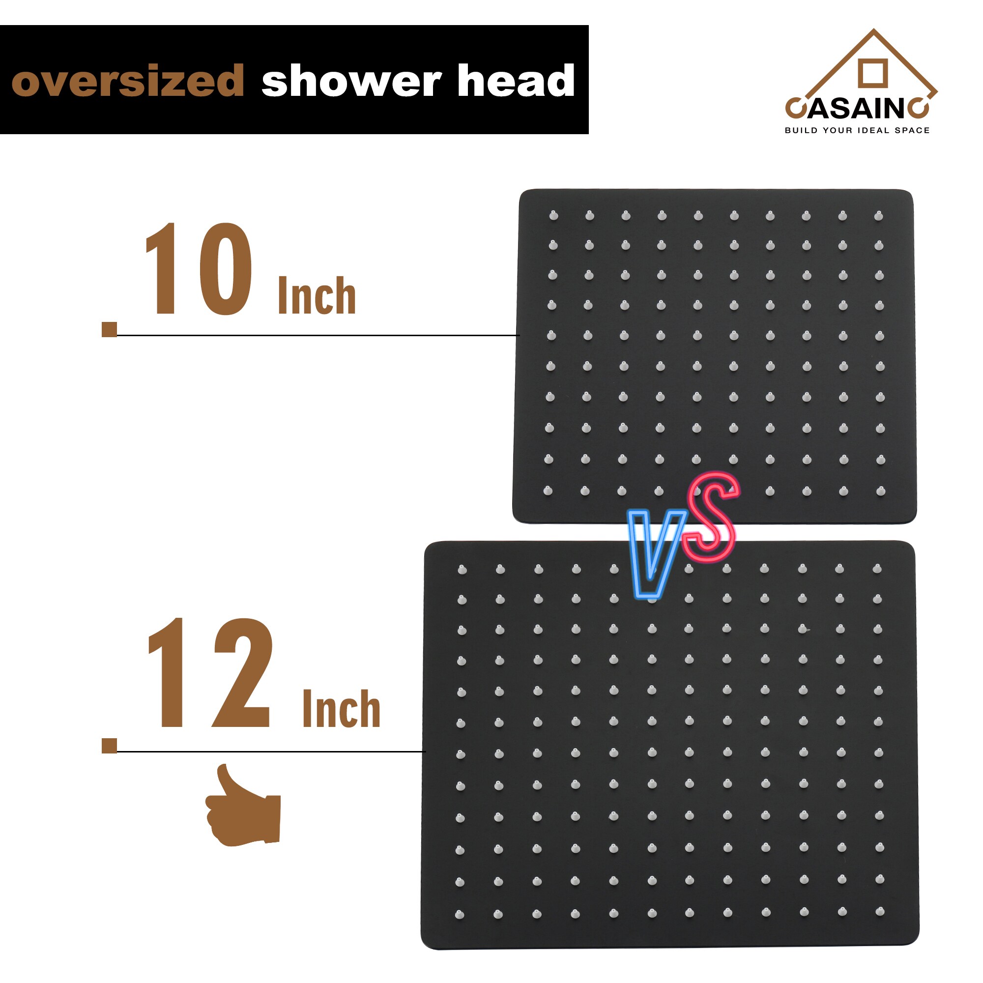 CASAINC CASA09MB Showerhead-Bar-Panels - View #6