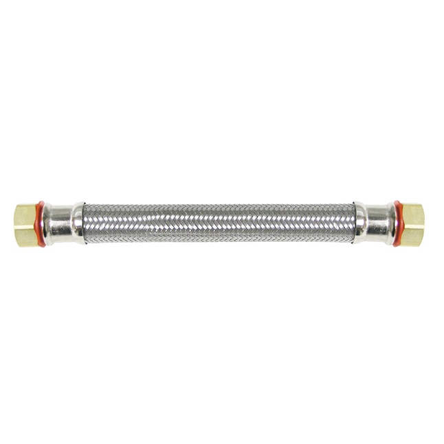 3/4 Mip x 3/4 Compression x 24 Long WATTS WATER TECHNOLOGIES GIDDS-292681 Watts Water Heater Connector Supply Line 292681 Lead Free Stainless Steel 