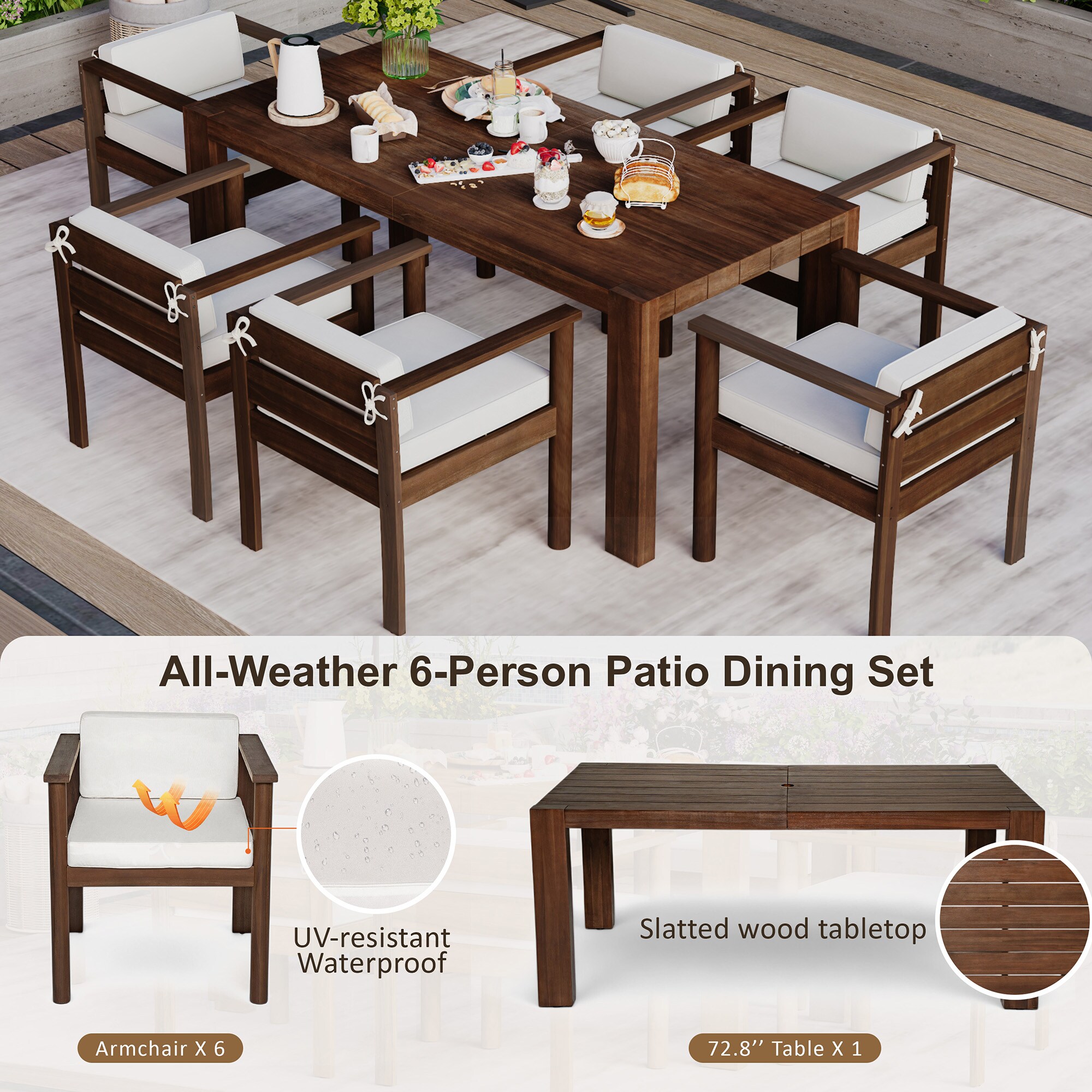 SINOFURN SYA370197WT Patio-Dining-Sets - View #7