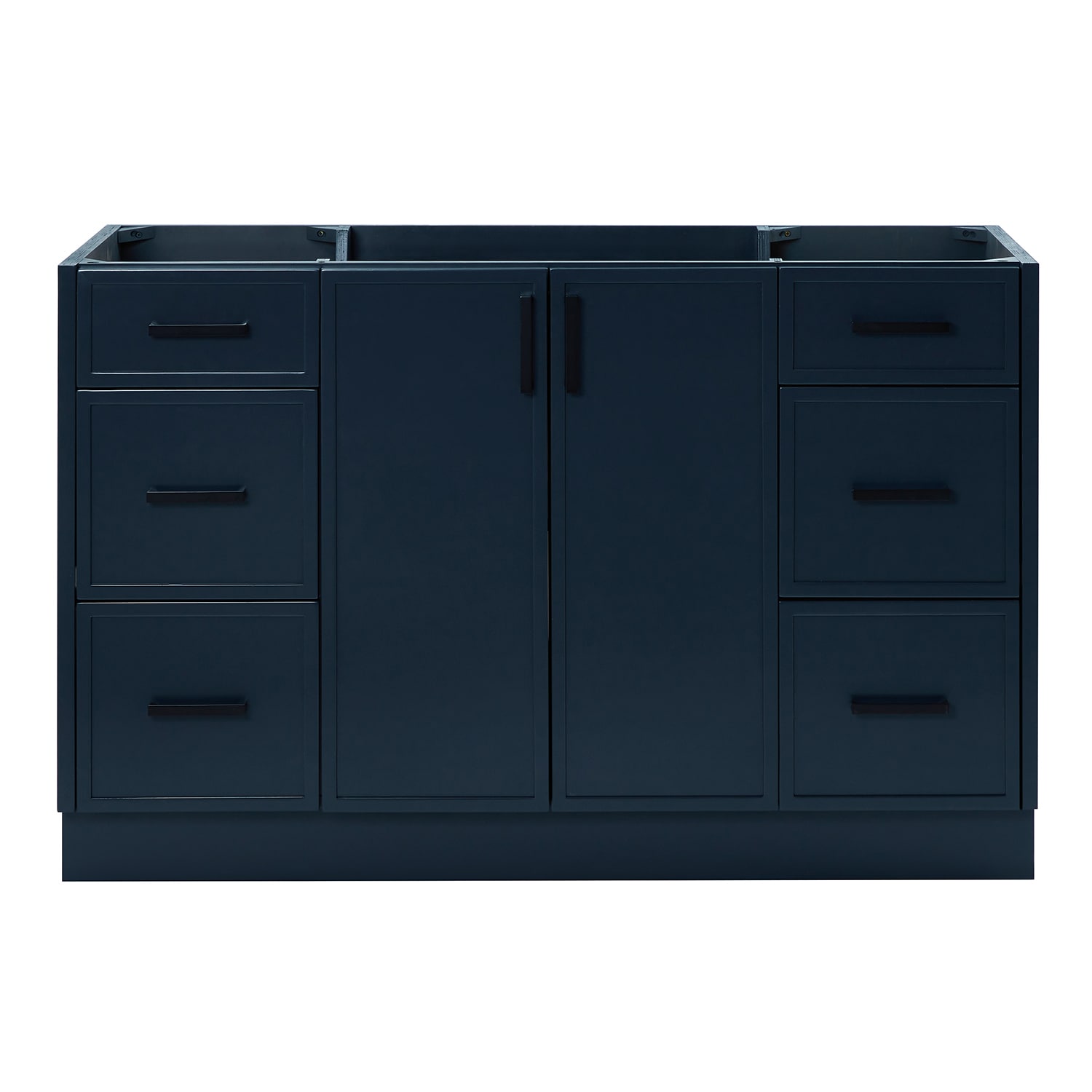 ARIEL K54-BC-MNB Kelly 54-in Midnight Blue Bathroom Vanity Base Cabinet without Top
