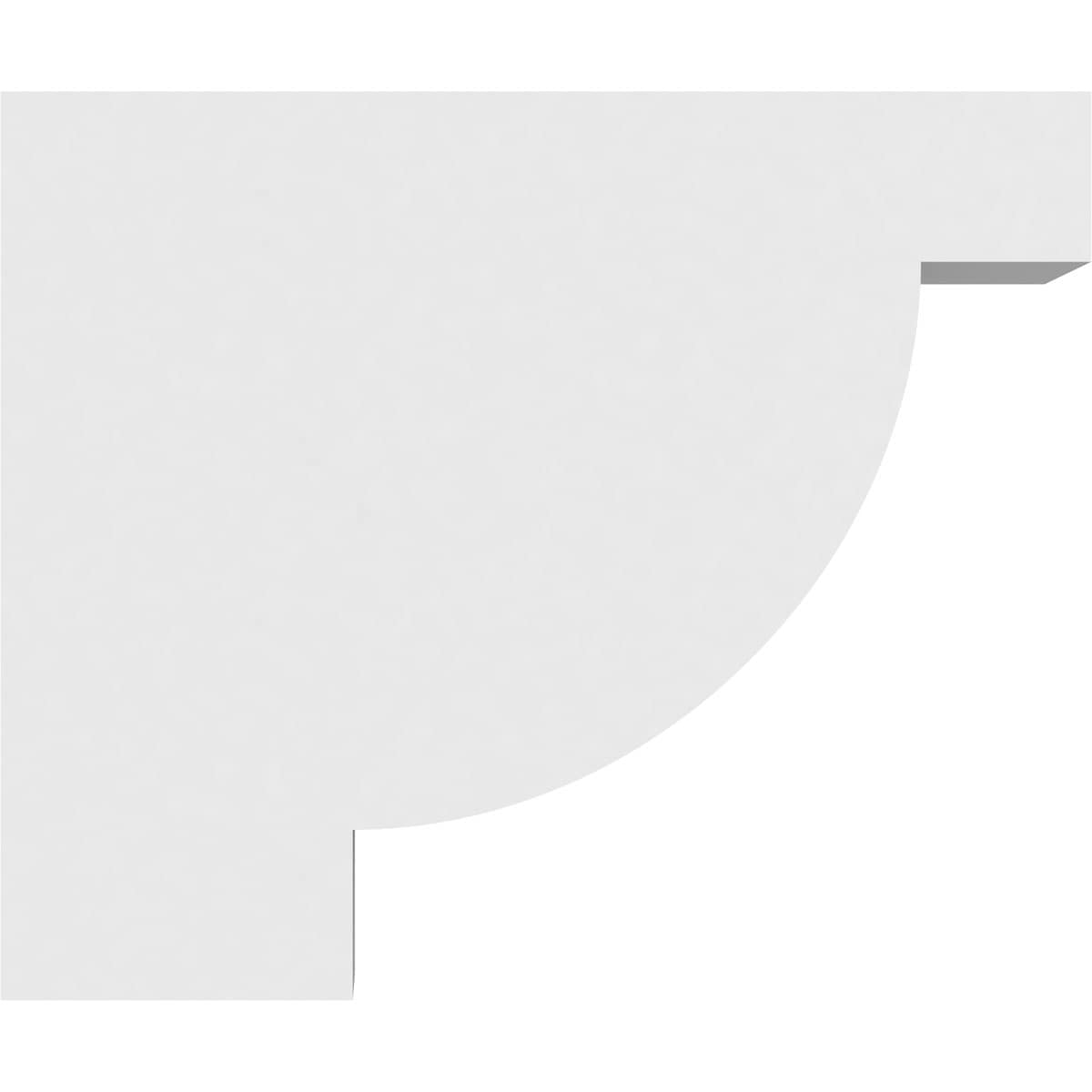 Ekena Millwork RFTP04X10X12ALP Exterior-Brackets-Braces - View #3