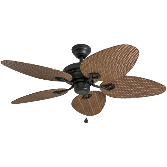 Aged Bronze Ceiling Fan With Light Kit
