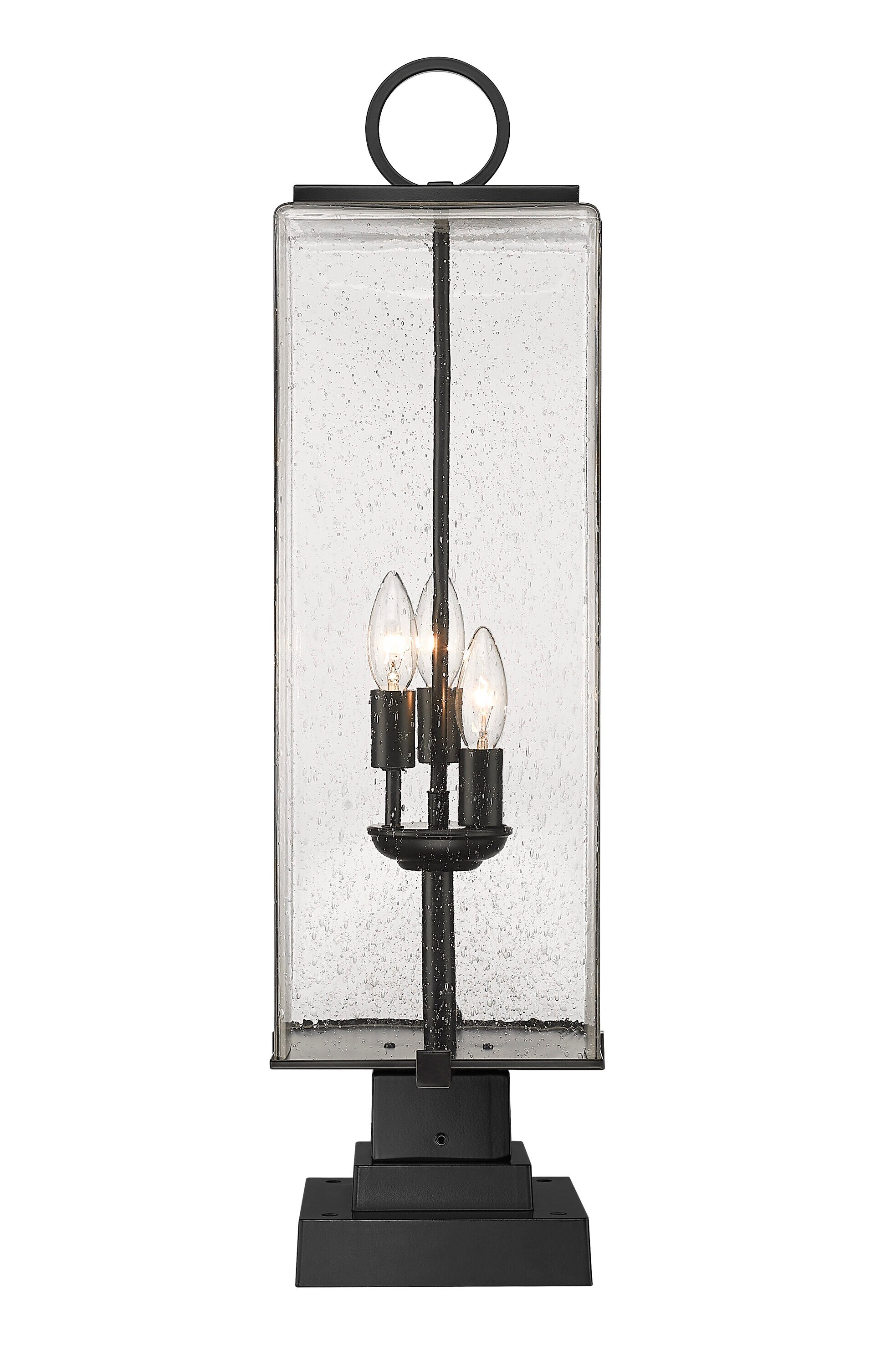 Z-Lite 592PHBS-SQPM-BK Complete-Post-Lights - View #5