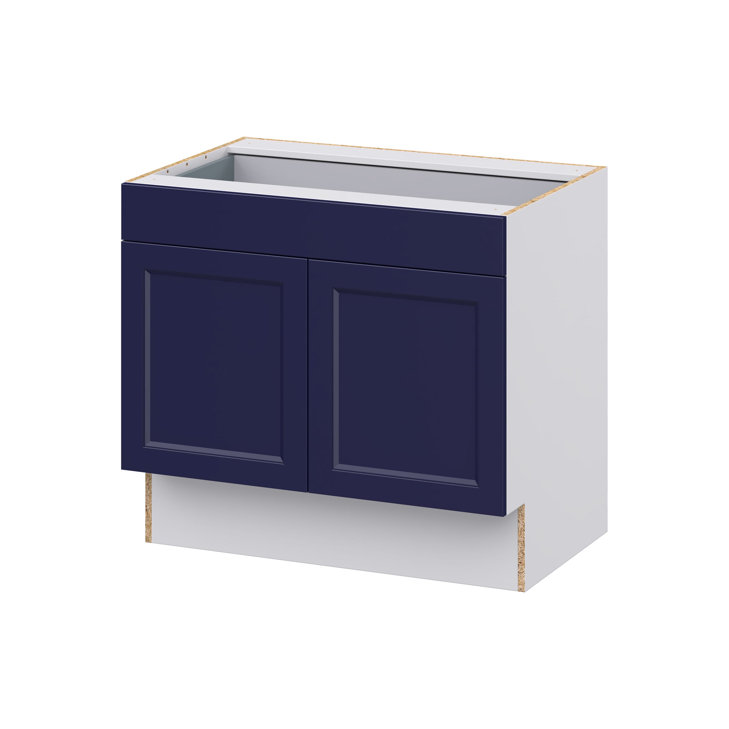 Hugo&Borg 36-in W x 32.5-in H x 24-in D Wood Base Fully Assembled Cabinet (Recessed Panel Shaker Door Style)