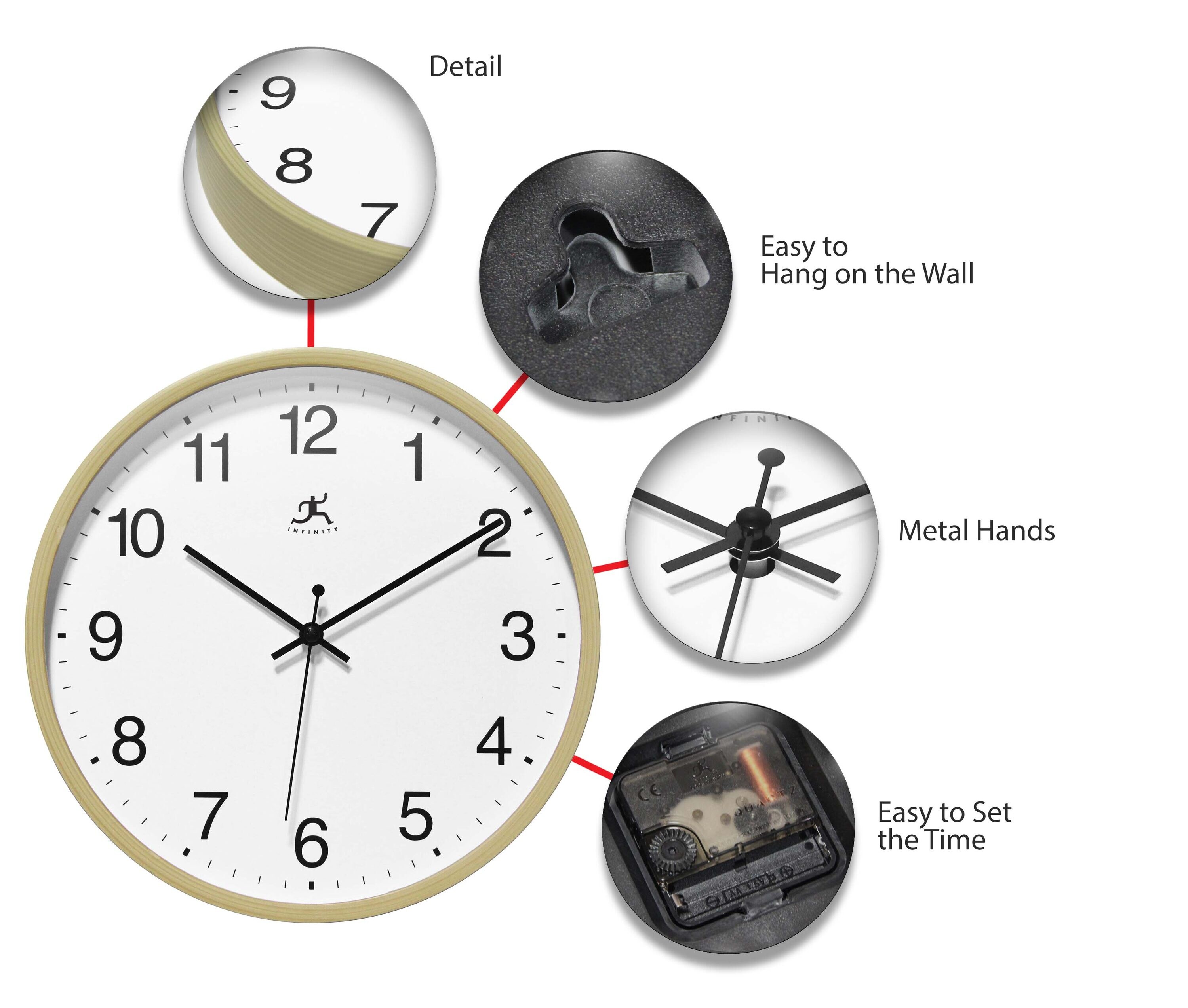 Infinity Instruments 20252NT-4099 Indoor-Outdoor-Clocks - View #4