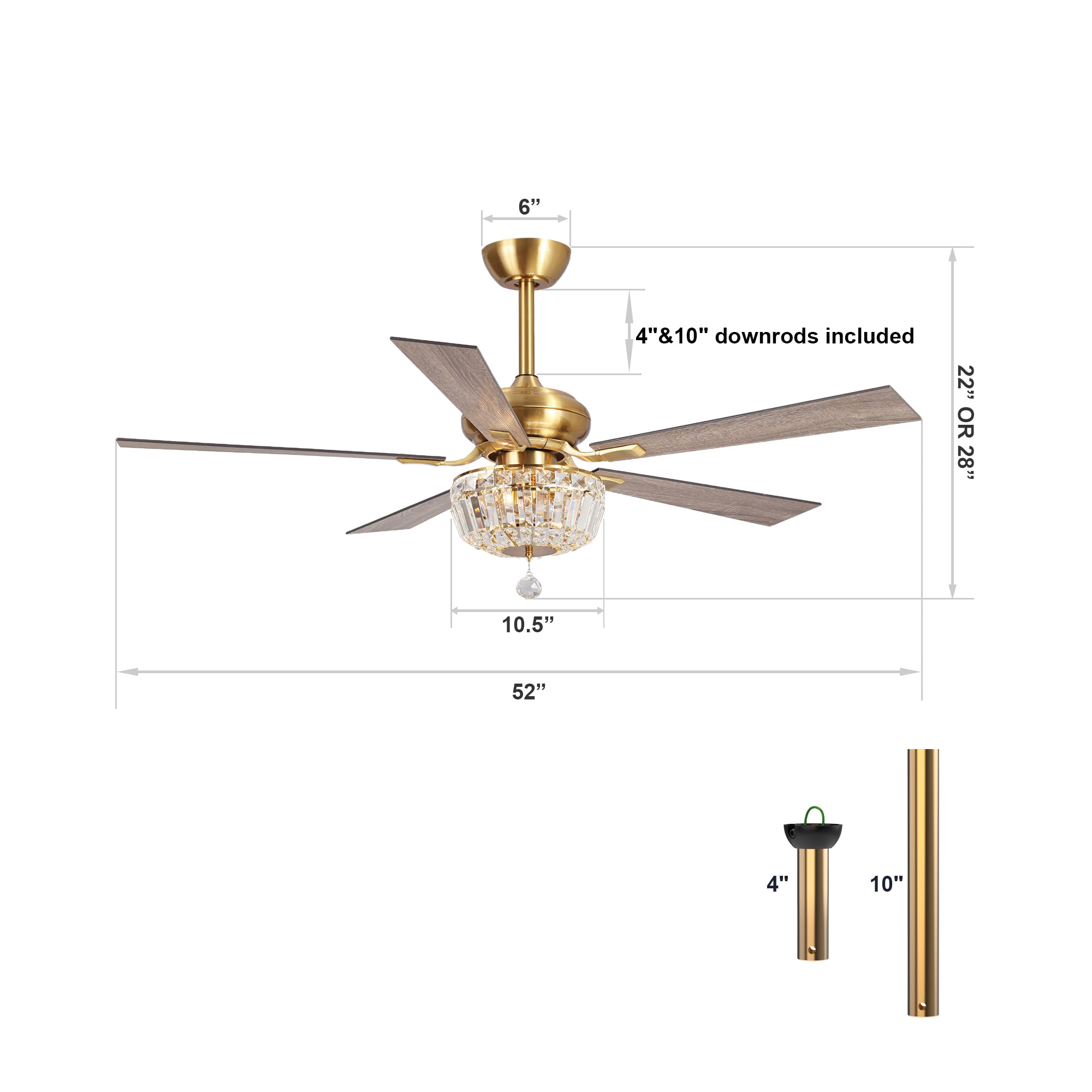 Parrot Uncle F6231MS110V Ceiling-Fans - View #9