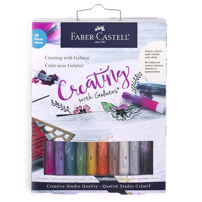 Faber-Castell Creating with Gelatos Art & Craft Kit - Includes 10