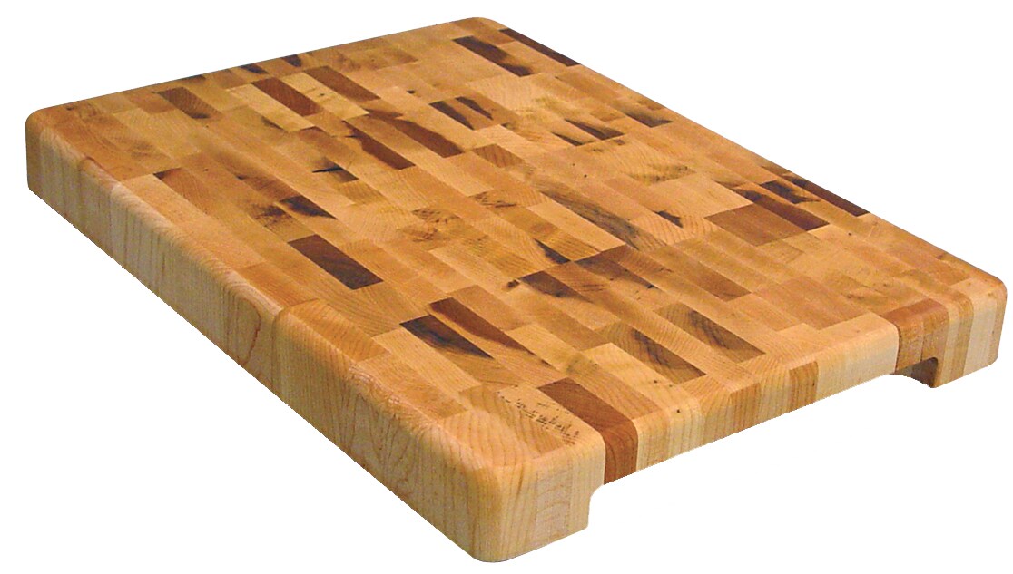 Rectangle End Grain Acacia/Rubber Wood Cutting Board -Reversible, Hand  Grips,Thick 15.4X10.6X1.2inches |Cutting Block for Kitchen