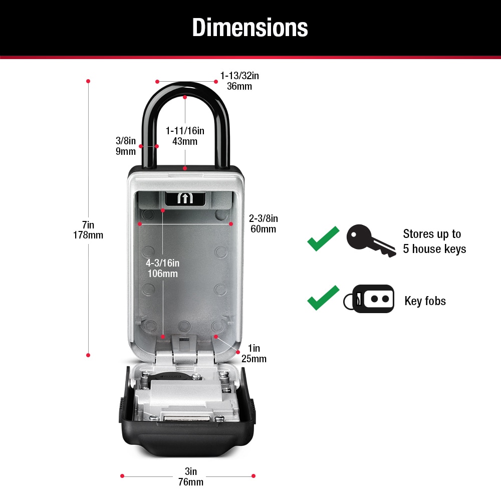 Master Lock 5424DHCLWSFLR/4 Key-Safes - View #9