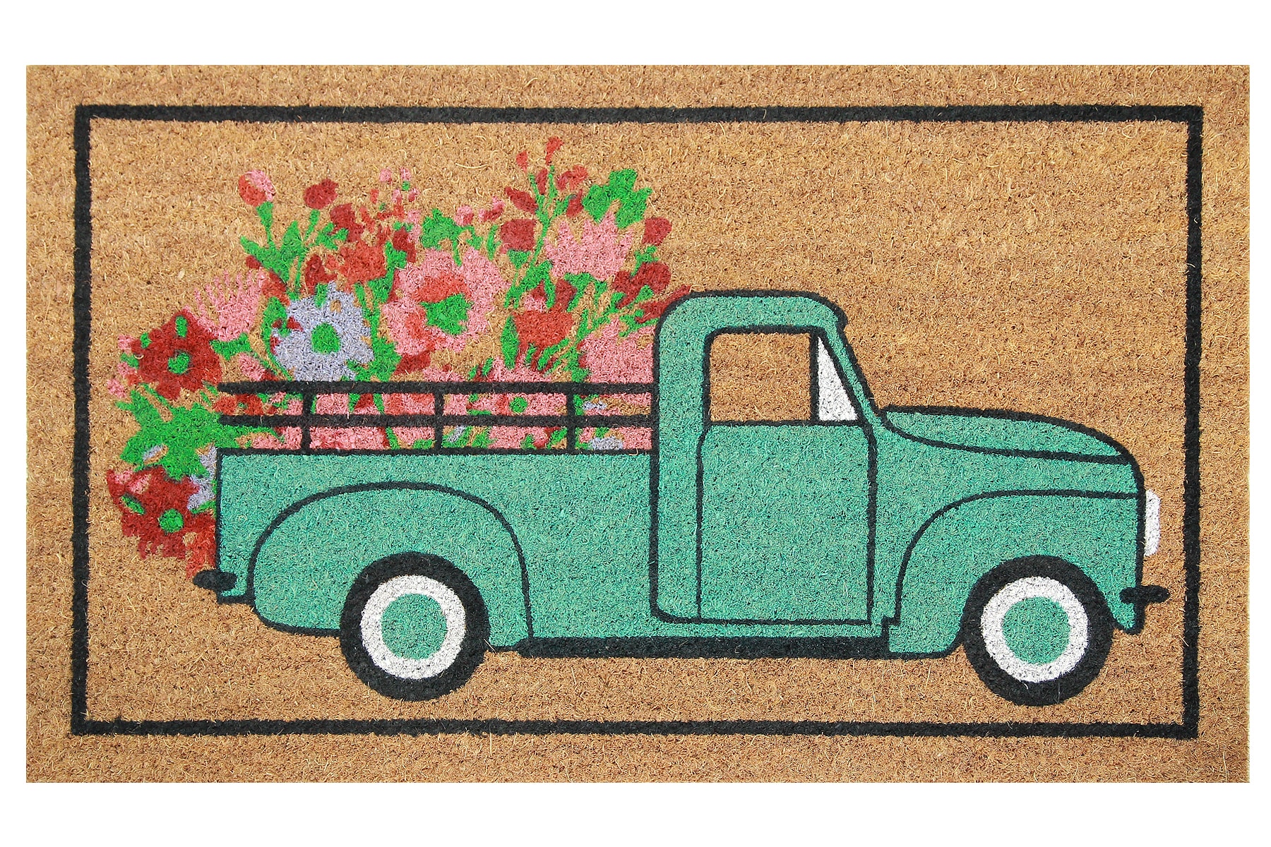 Style Selections WG-1830-TEAL TRUCK Mats-Cat - View #2