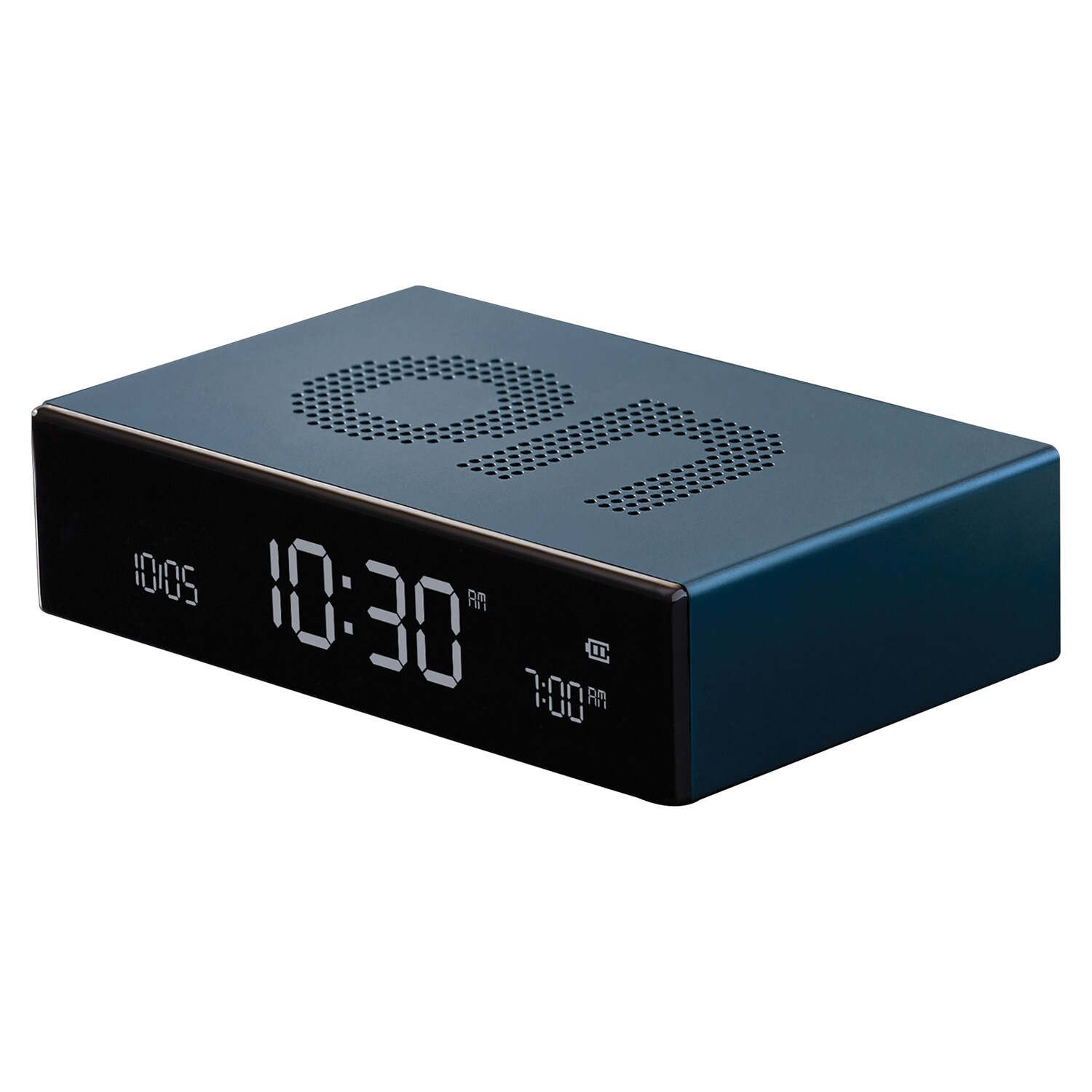 Lexon BOWLR152B Digital Rectangle Tabletop Modern with Alarm