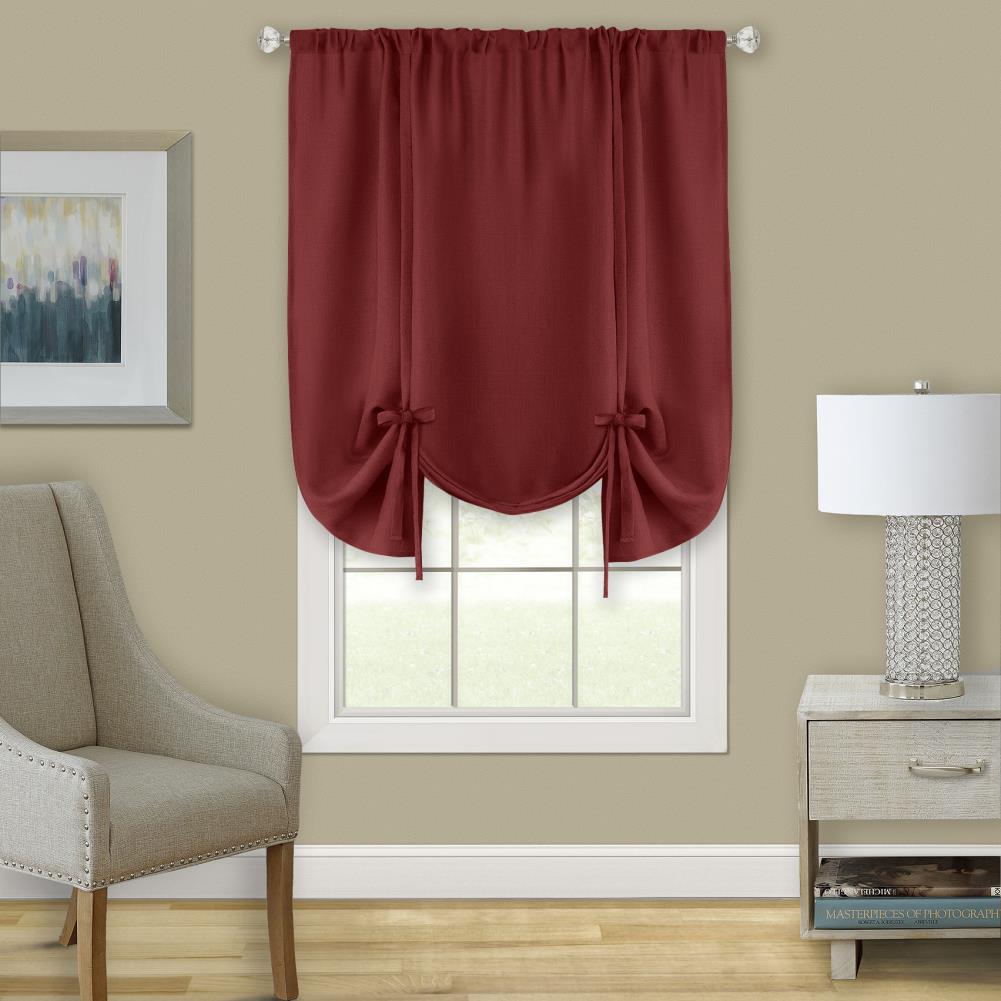 Achim DRTU63MS06 63-in Marsala Light filtering Rod pocket Single curtain panel