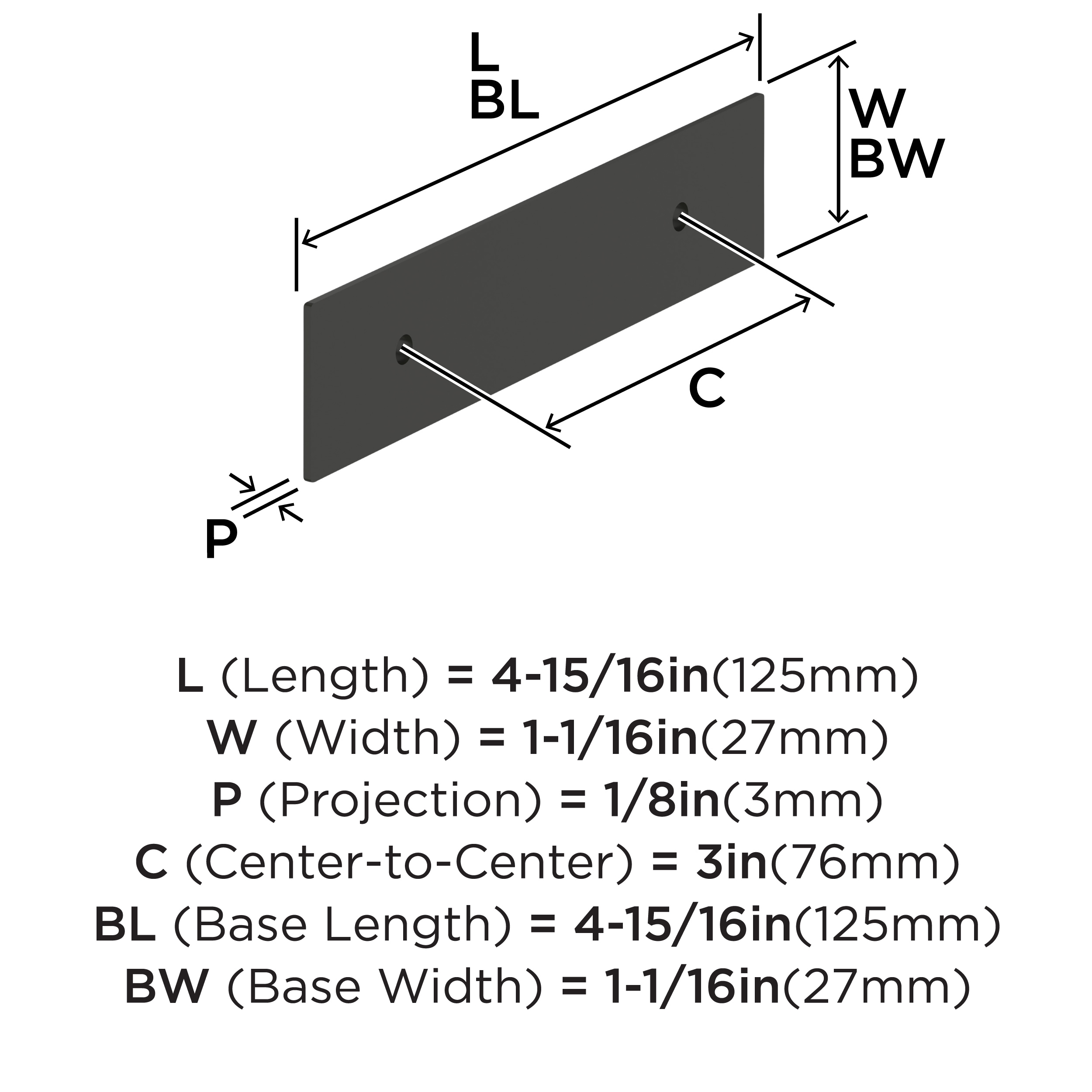 Amerock BP37587MB Drawer-Hardware - View #3