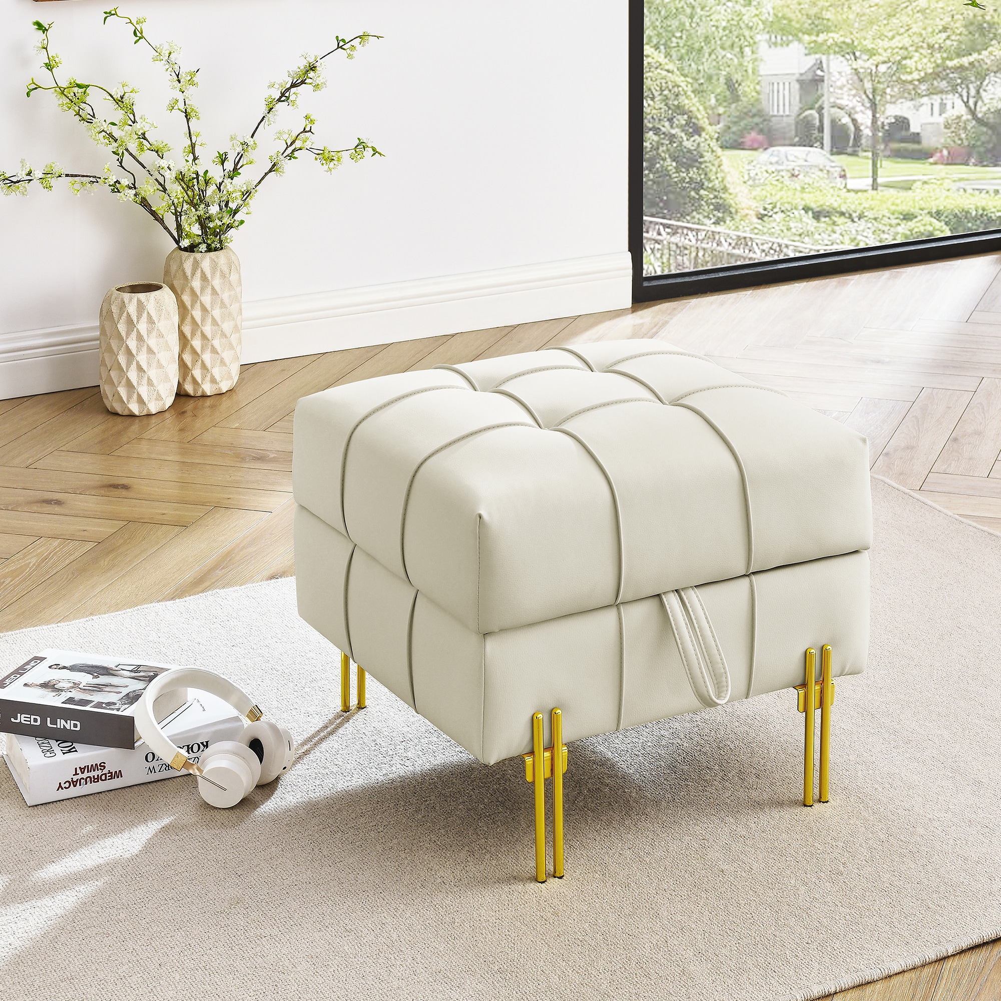 SINOFURN SYA610015BK Indoor-Ottomans - View #5