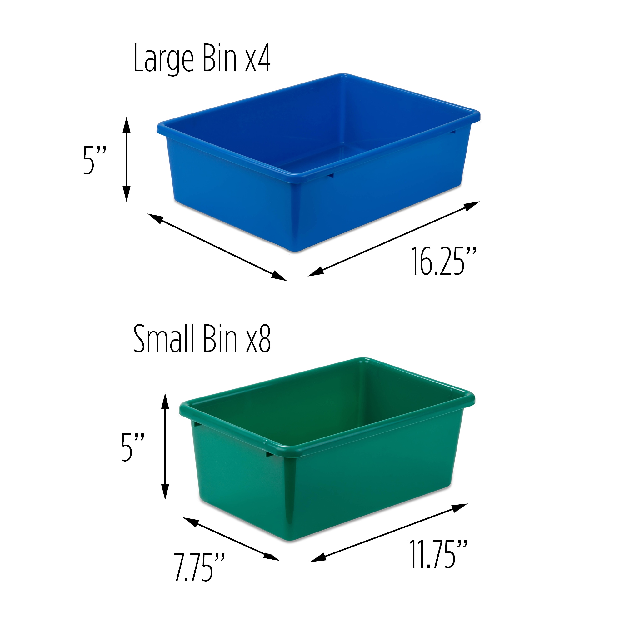 Natural Wood Kids Toy Organizer with 12 Colorful Plastic Bins