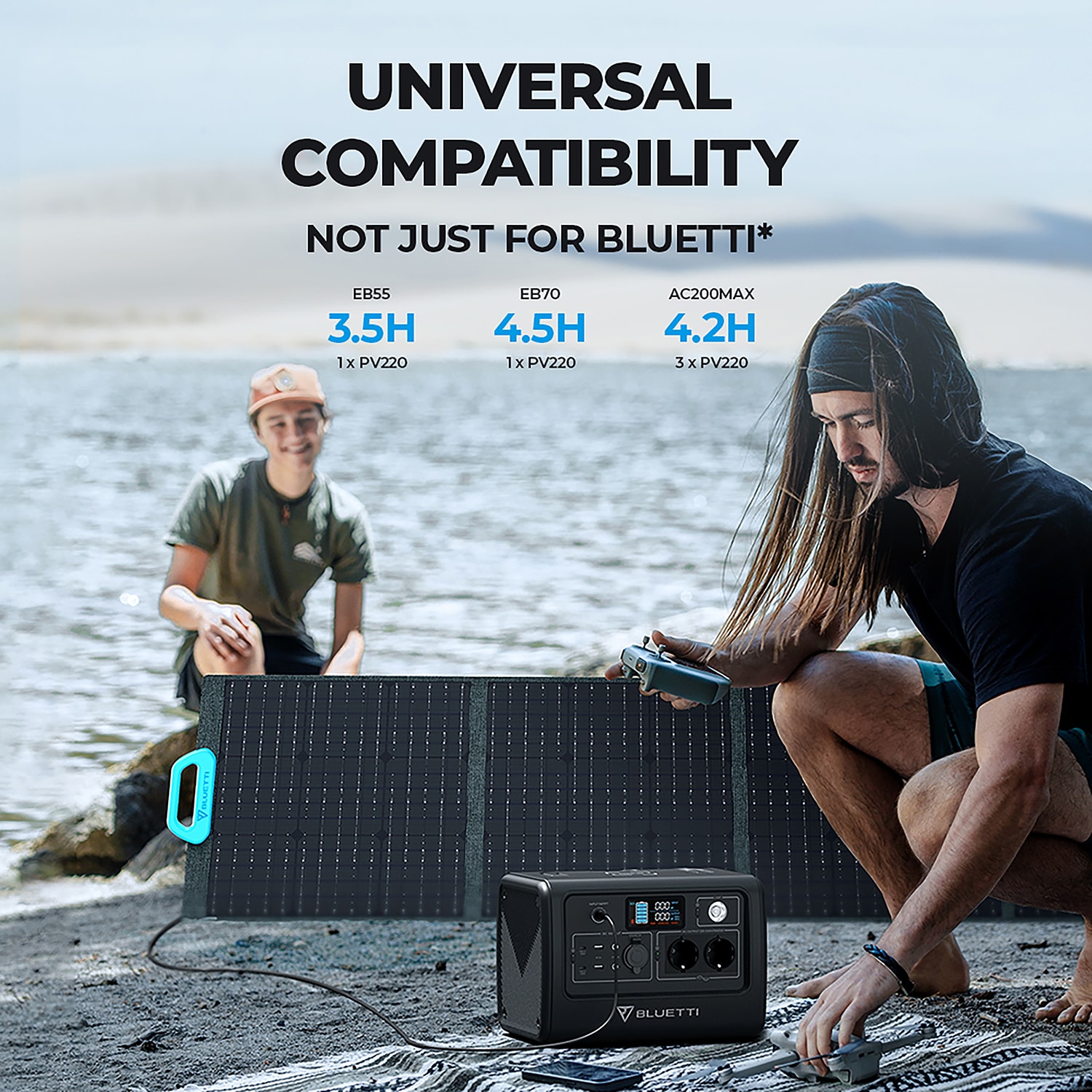 BLUETTI EB55+PV220+CBAG Solar-Generators - View #8