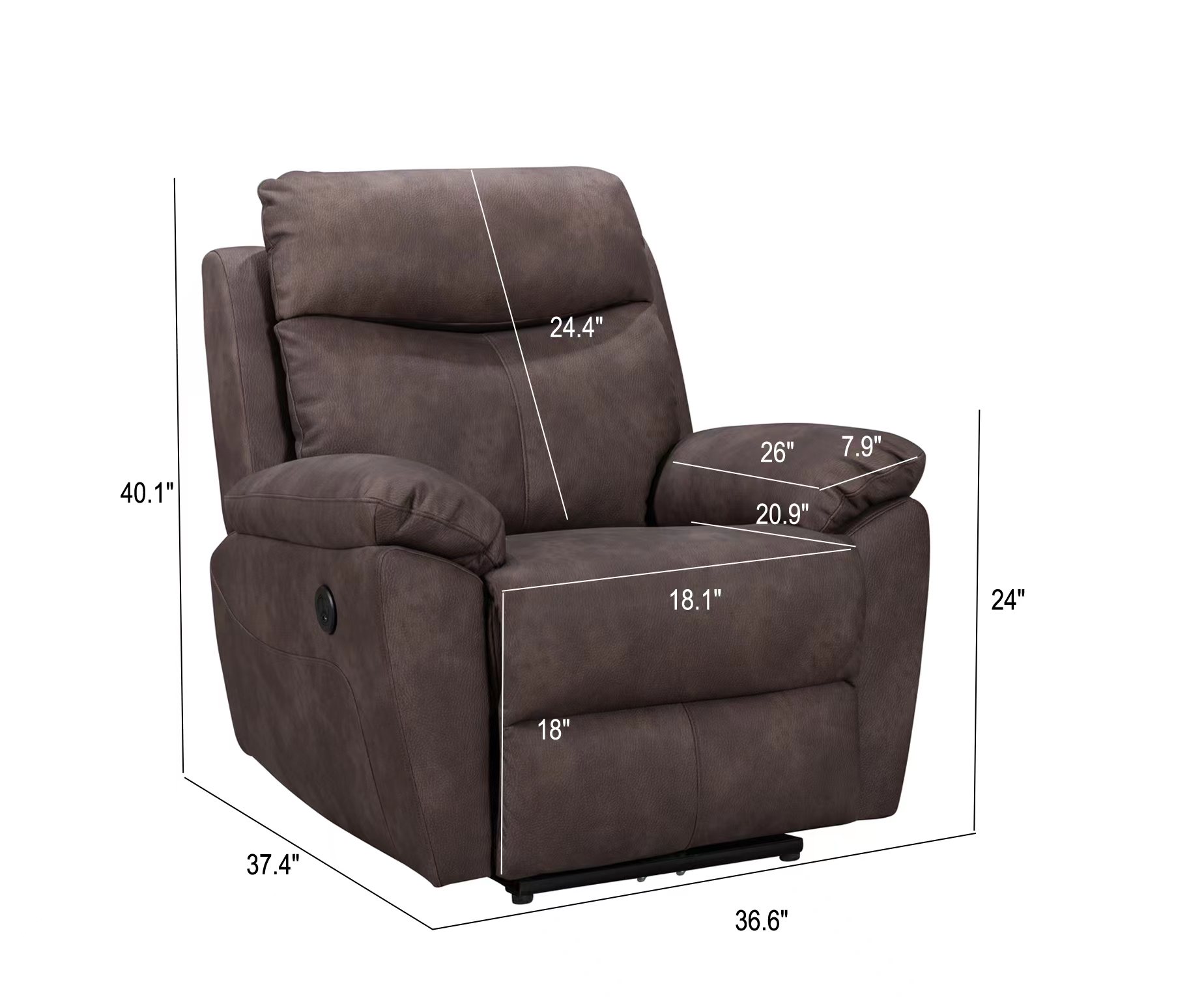 FC Design 6062BRN recliners - View #8