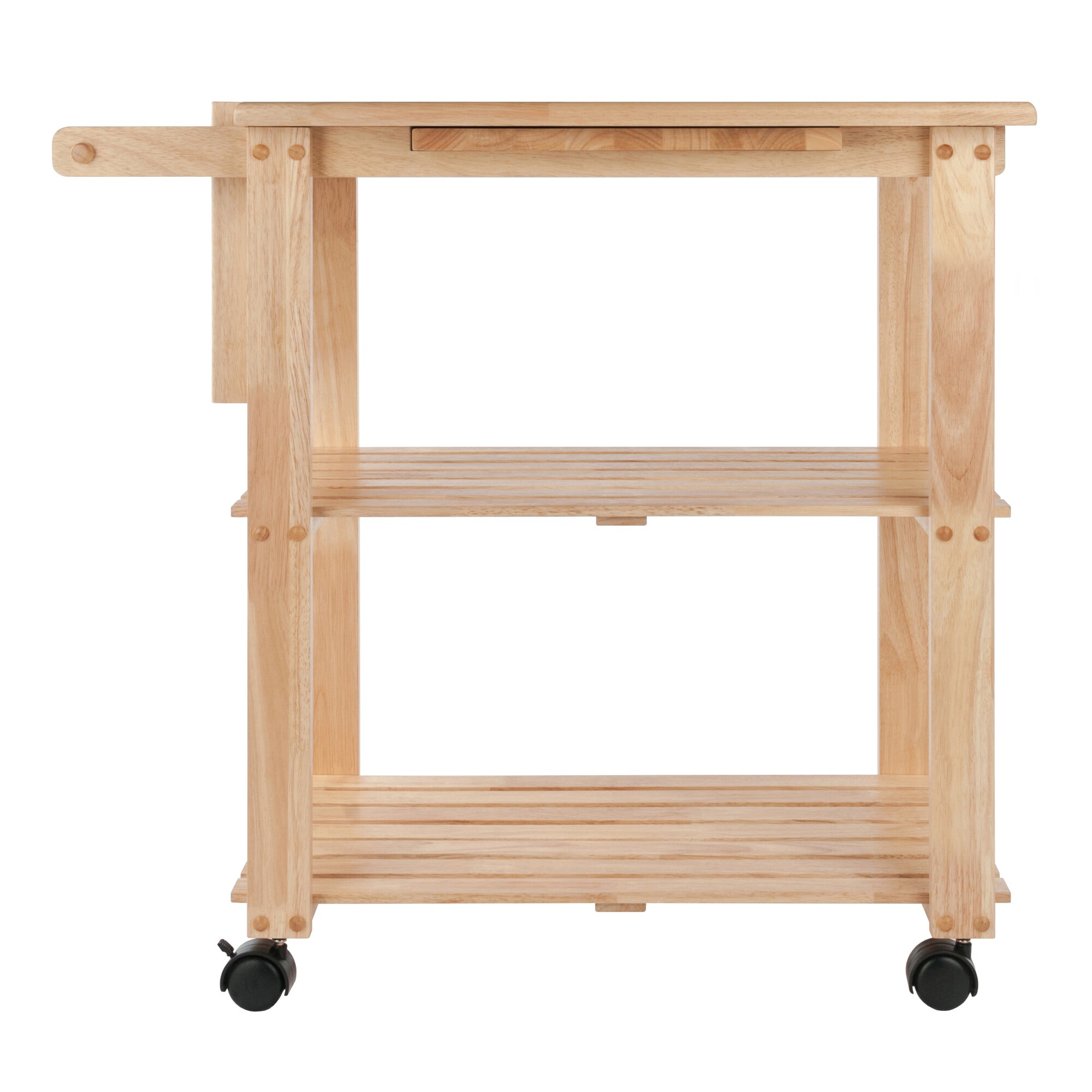 Winsome Wood Wood Base with Wood Top Rolling Kitchen Cart (20.47