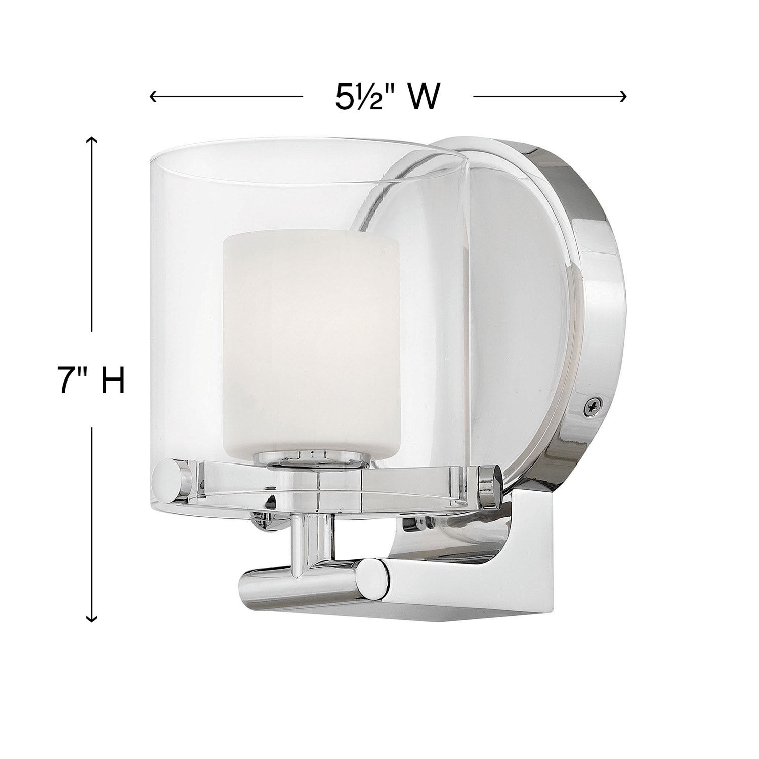 Elegant Chrome Cylinder Vanity Light with Dimmable LED