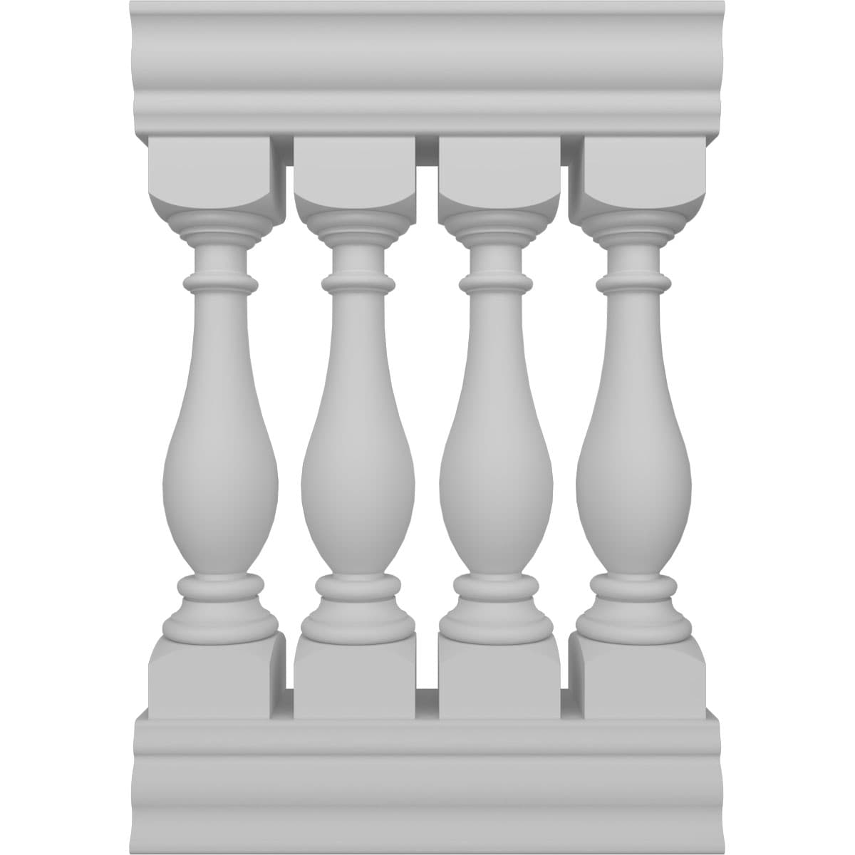 Ekena Millwork BALK38X024LGG FiberThane 2-Feet x 38-Inches Legacy Fiberglass Deck Rail Kit