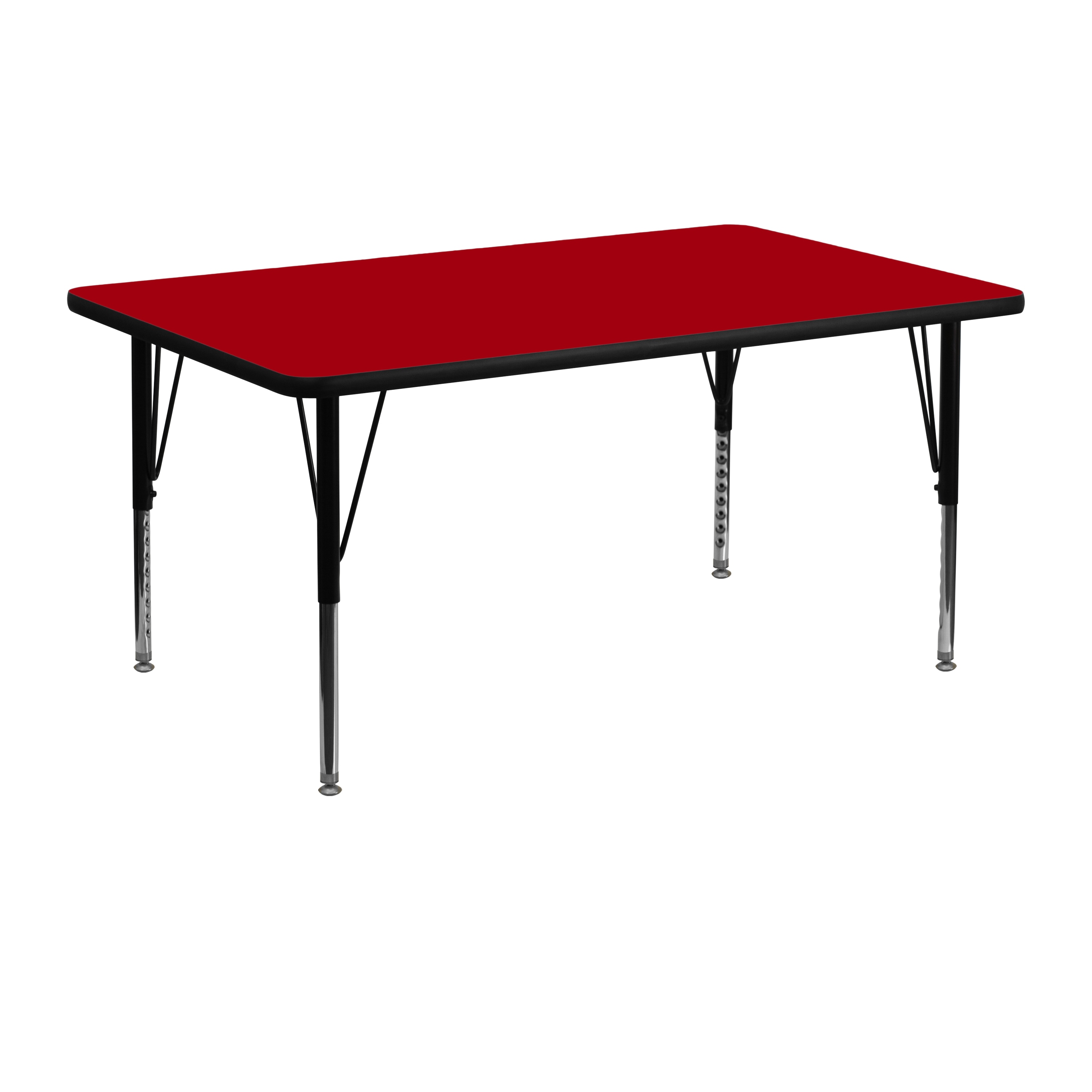 Flash Furniture Red Rectangular Kid's Play Table
