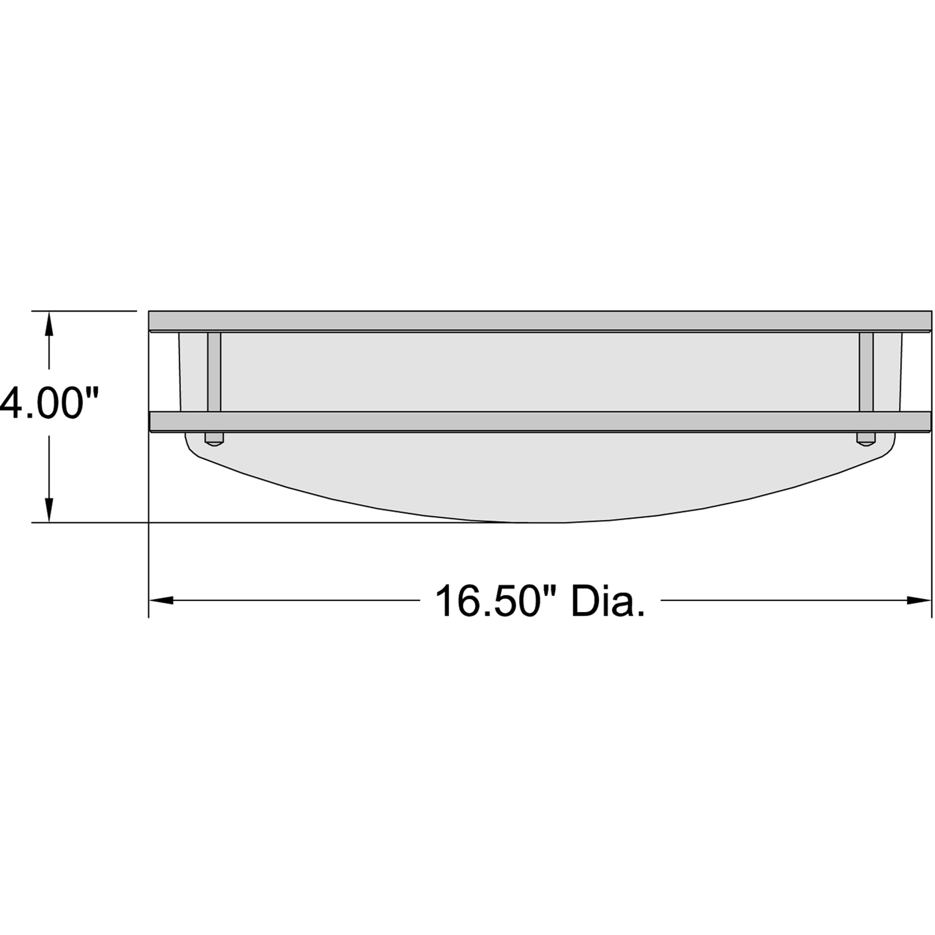 Solero II Modern Chrome LED Flush Mount Ceiling Light