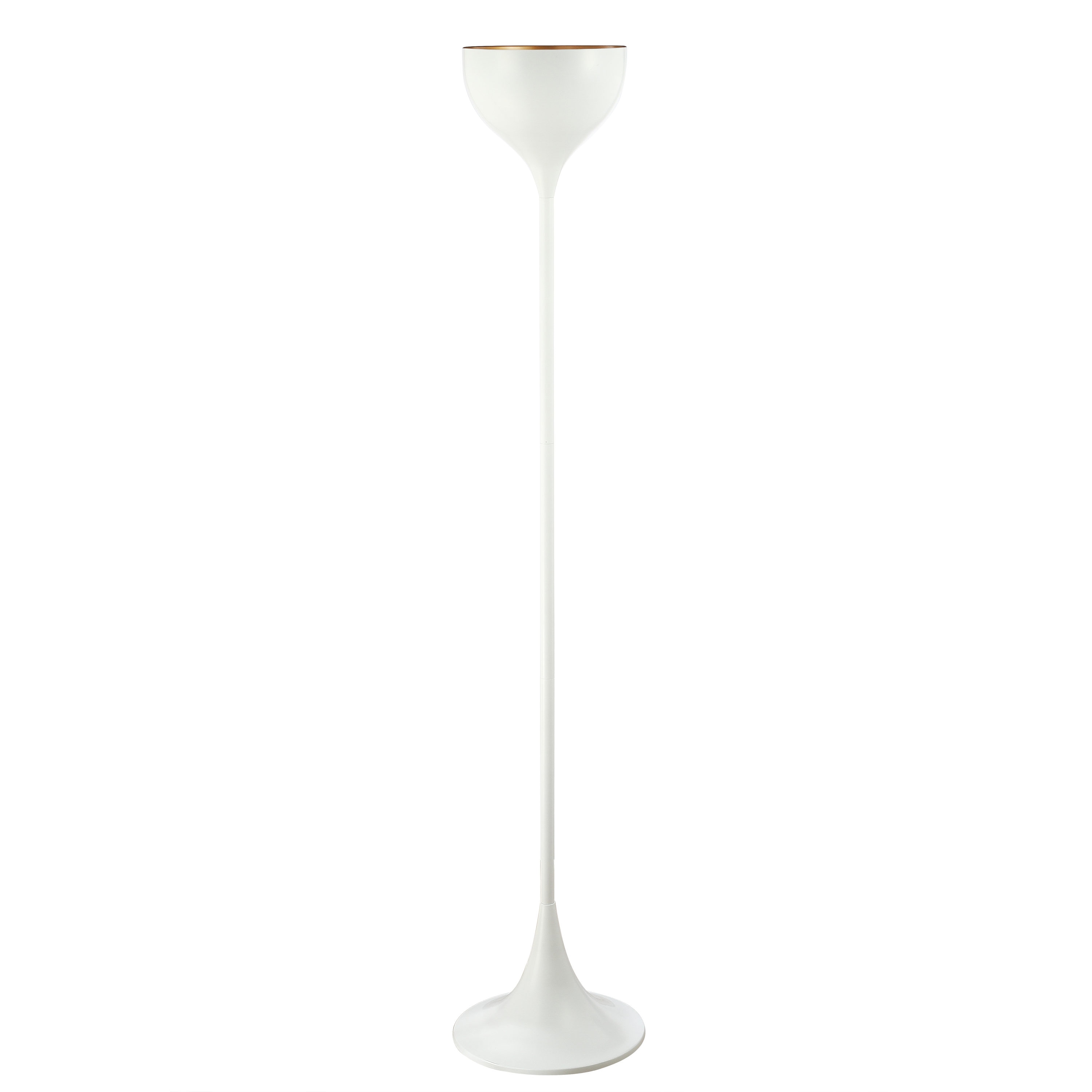 Joyce 69.5" White Metal LED Arc Floor Lamp