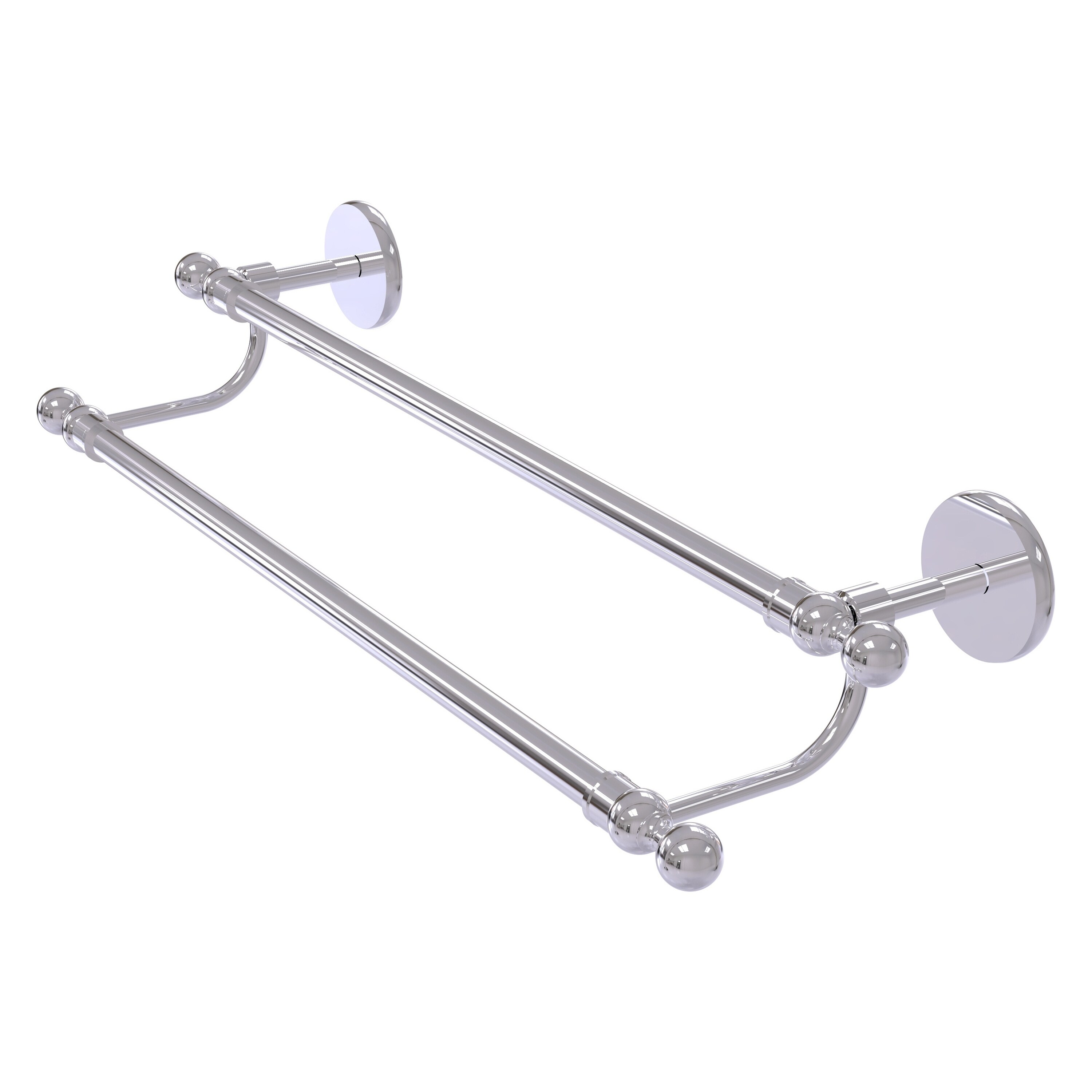 Allied Brass 1072/24-PC Skyline 24-in double Polished Chrome Wall mount Double Towel Bar