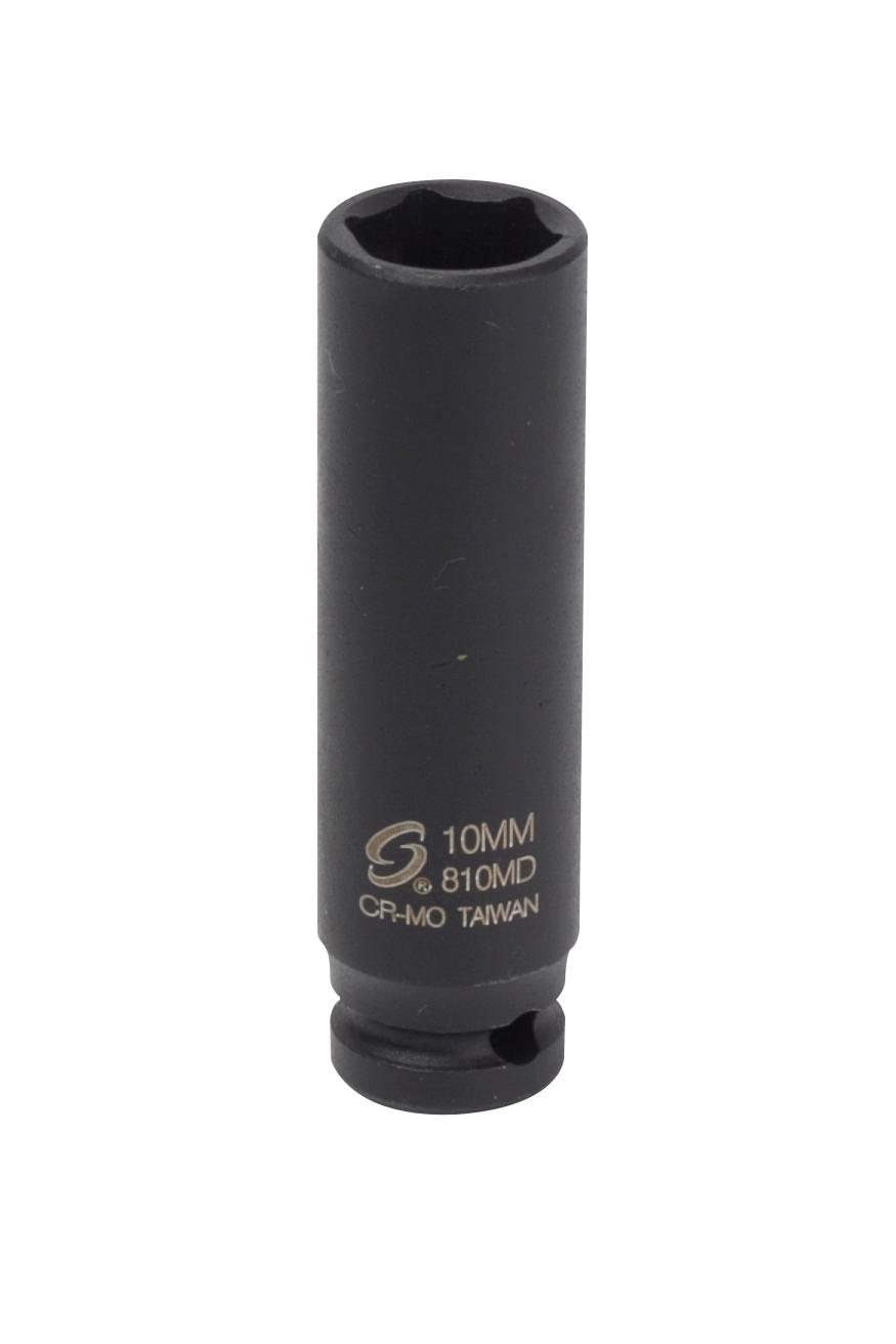SUNEX TOOLS 810MD Metric 3/8-in Drive 10mm 6-point Impact Socket Individual