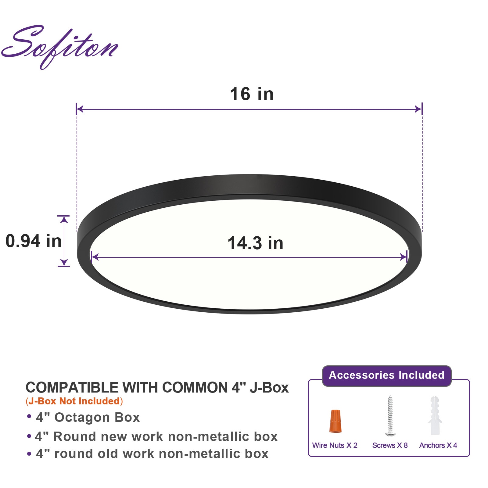 Sofiton MRFM1630-5CCT-BK flushmounts - View #4