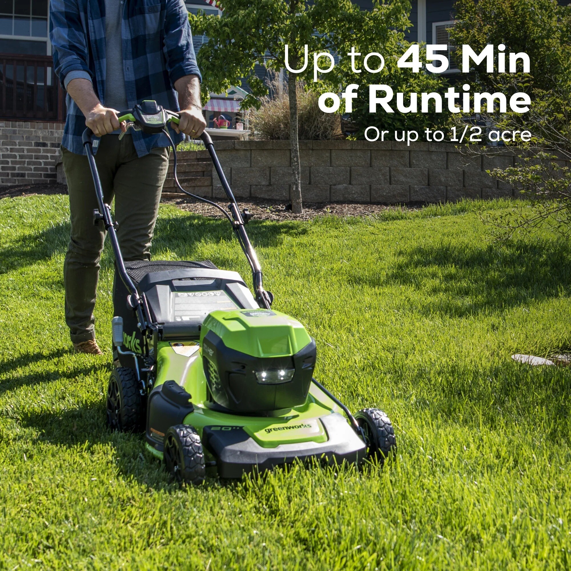Greenworks MO48L4210 Cordless-Elec-Push-Mowers - View #13
