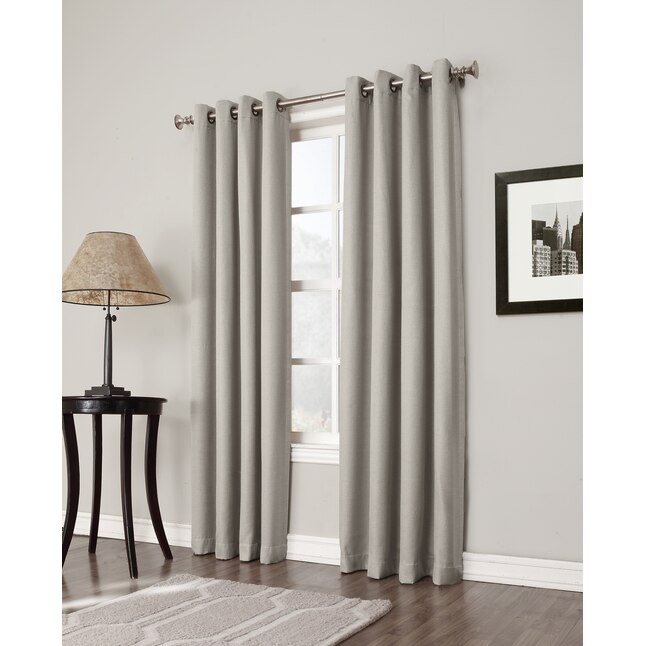 Allen Roth 84 In Sand Polyester, How To Soften Stiff Curtains