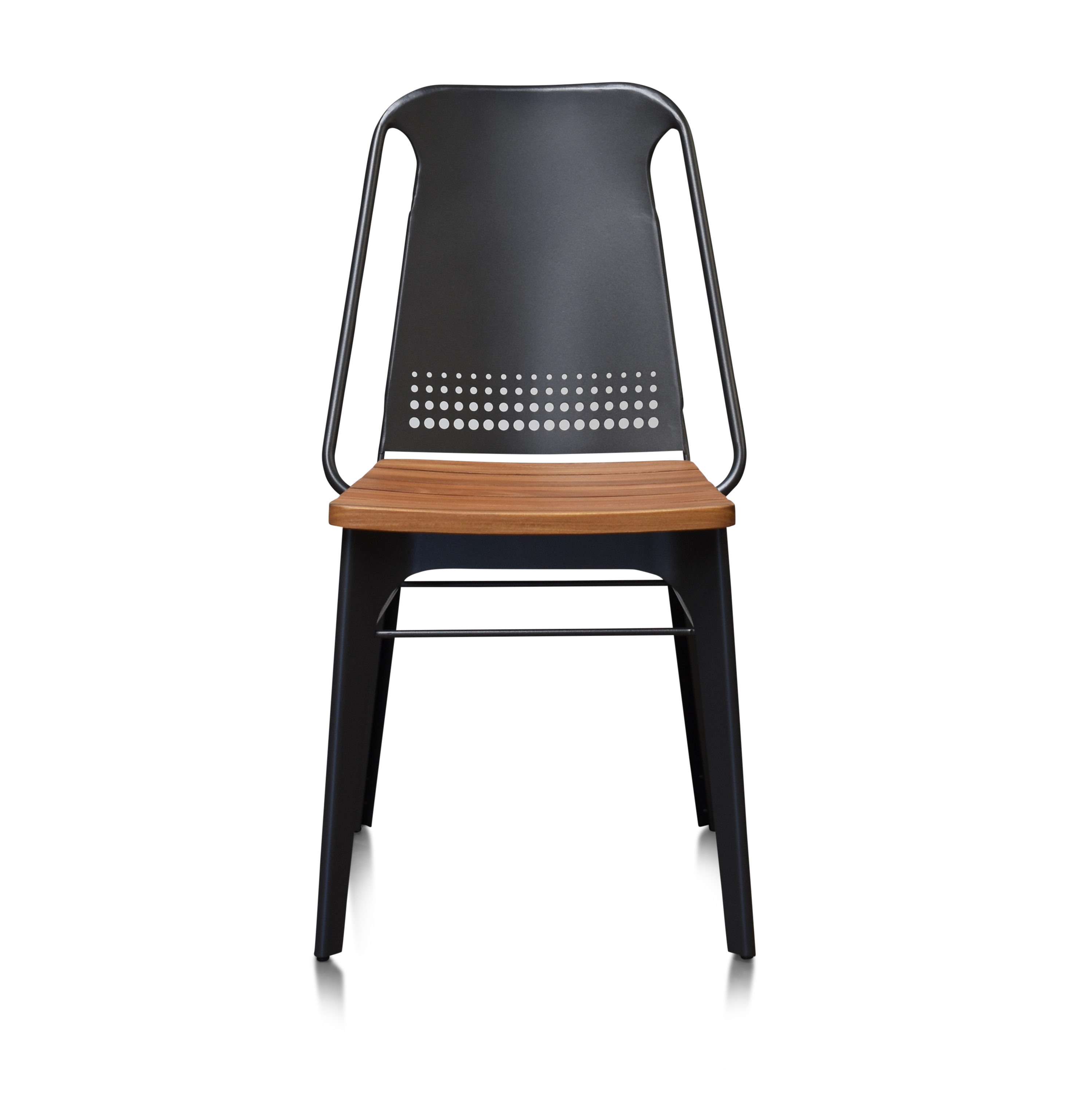 Gingko STRD501-TEAK 2 Strada Modern Black Accent Chair