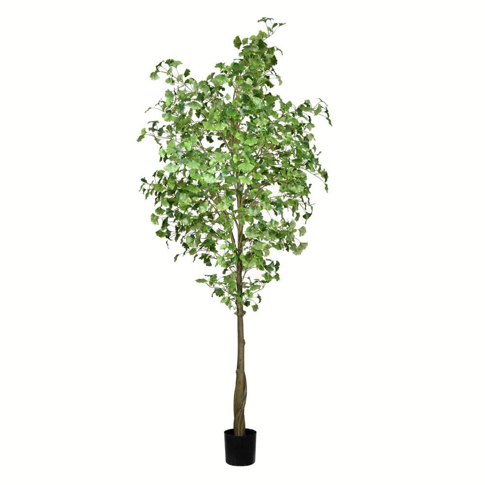 Vickerman TB190690 108-in Green Indoor Floor Mixed greenery Artificial tree