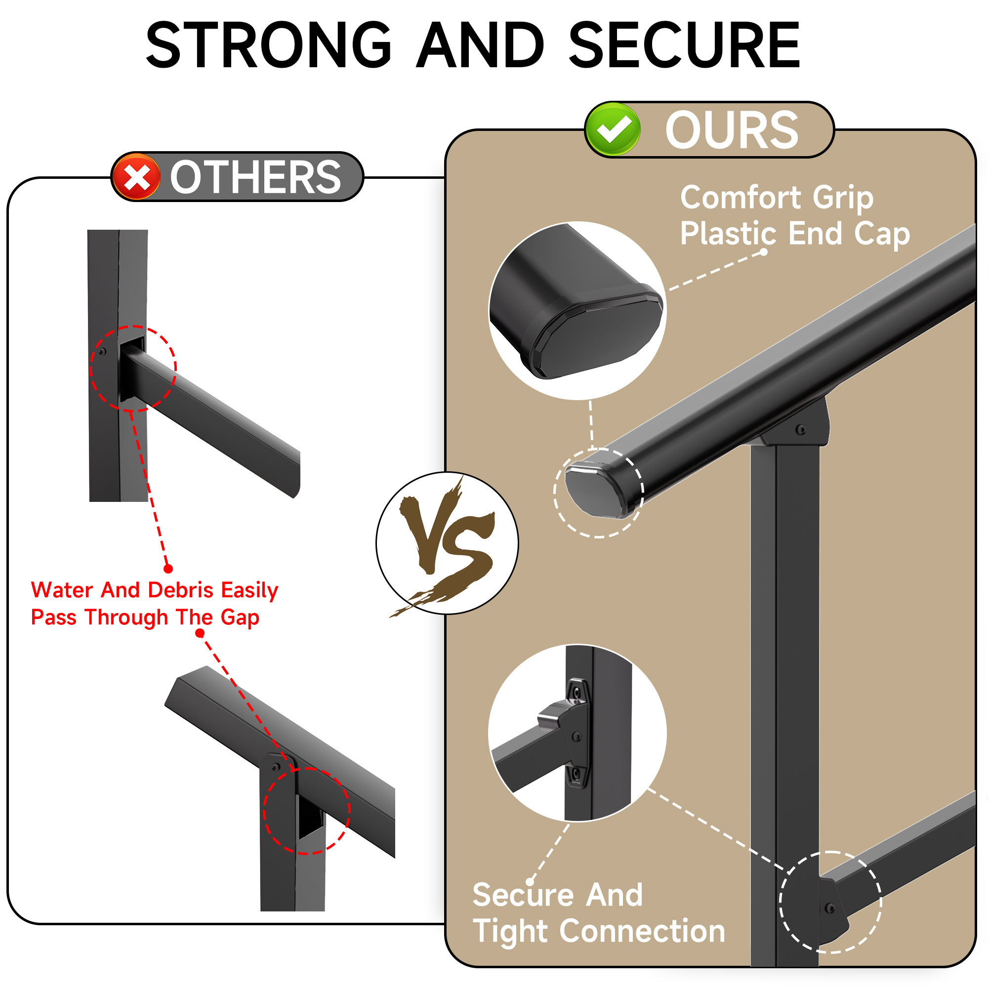 LOVMOR Y-FS-3STEP-2P Stair-Railing-Kits - View #10