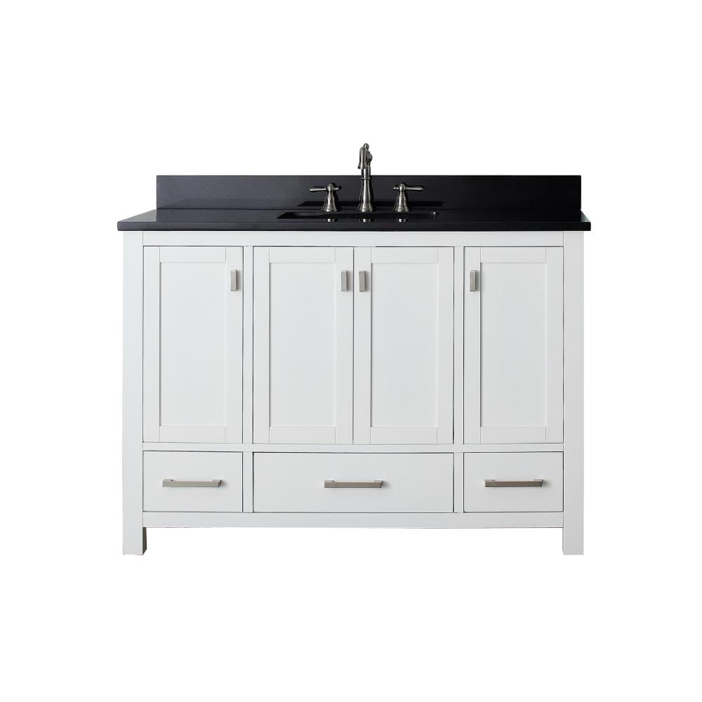 Avanity Modero 49-in White Undermount Single Sink Bathroom Vanity with ...