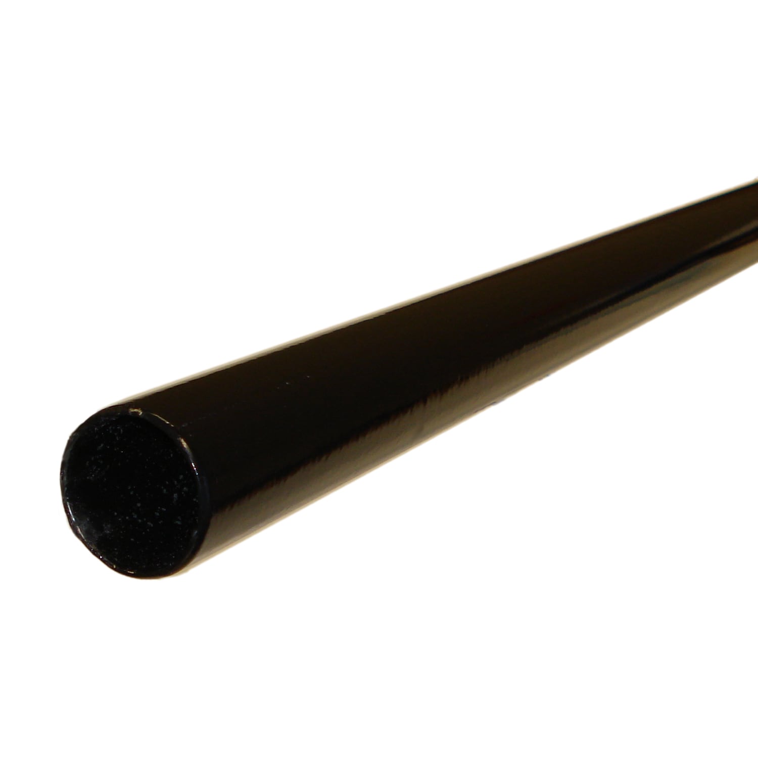  65547 8-ft H x 2-in W 16 -Gauge Black Metal Terminal Fence post