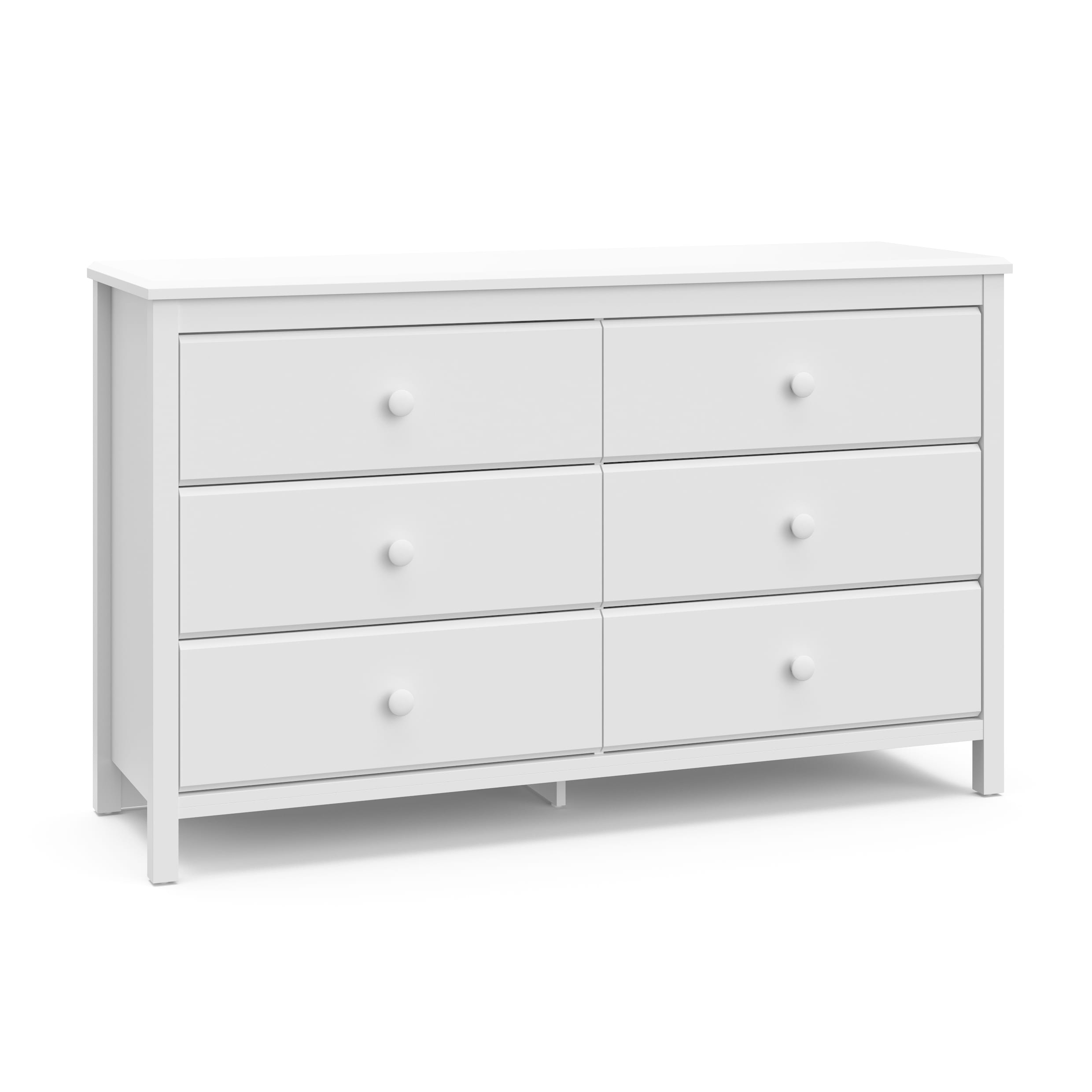 Alpine White 6-Drawer Double Dresser | - Storkcraft 03666-401