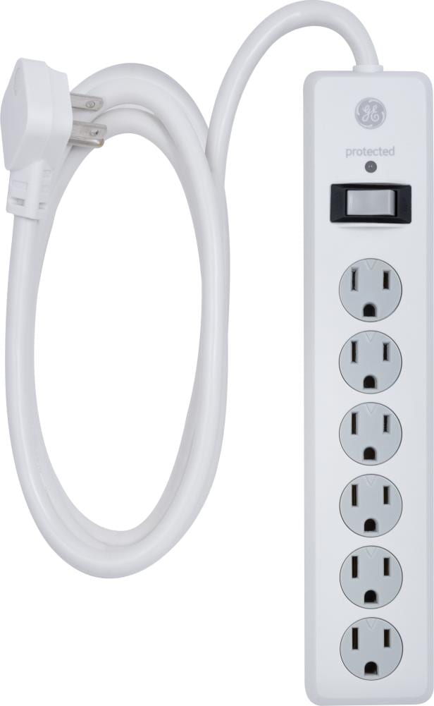 3 FT 6 Outlet Safety Circuit Break Surge Protector AC Wall Power Strip UL Listed